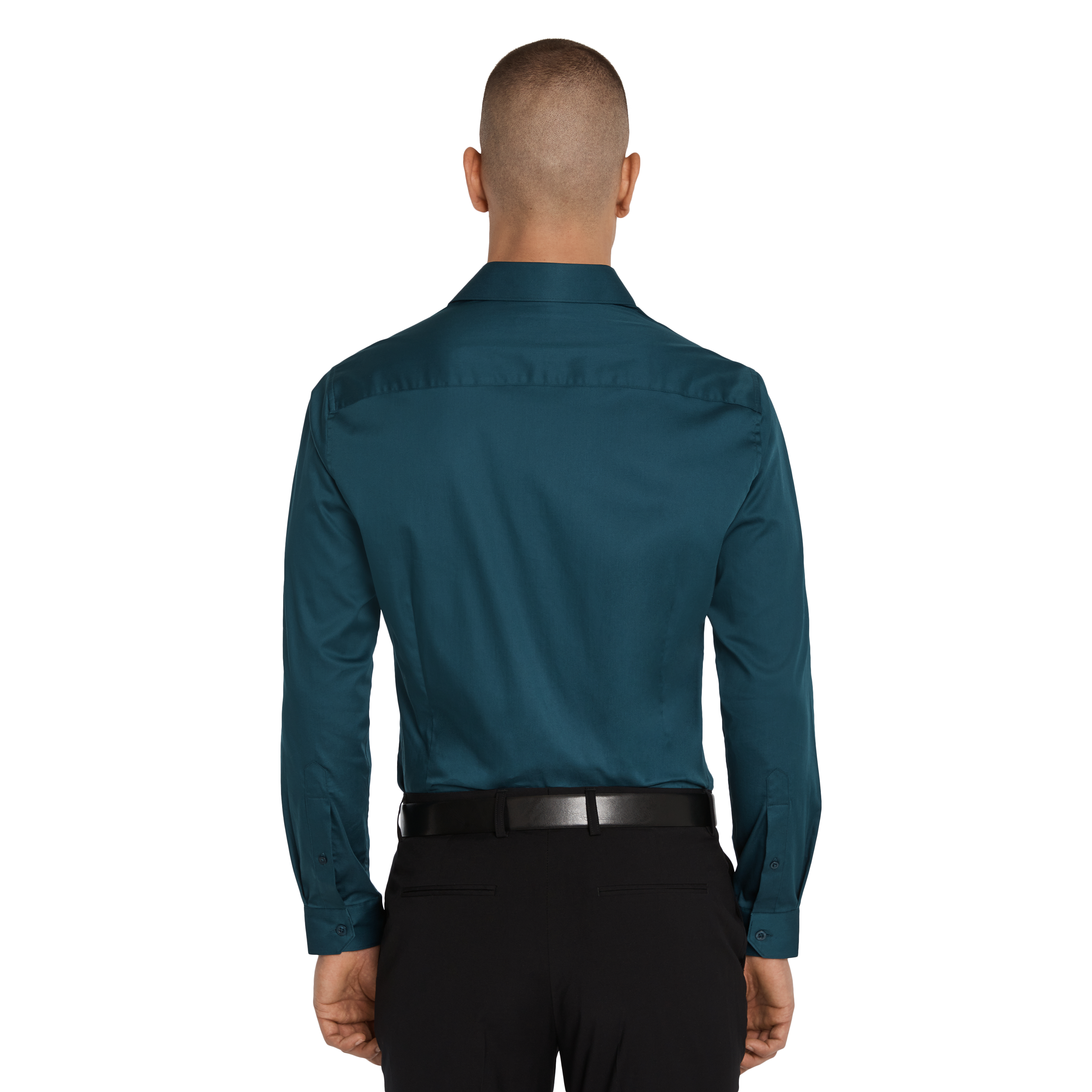 Teal Bahamas Slim Stretch Shirt