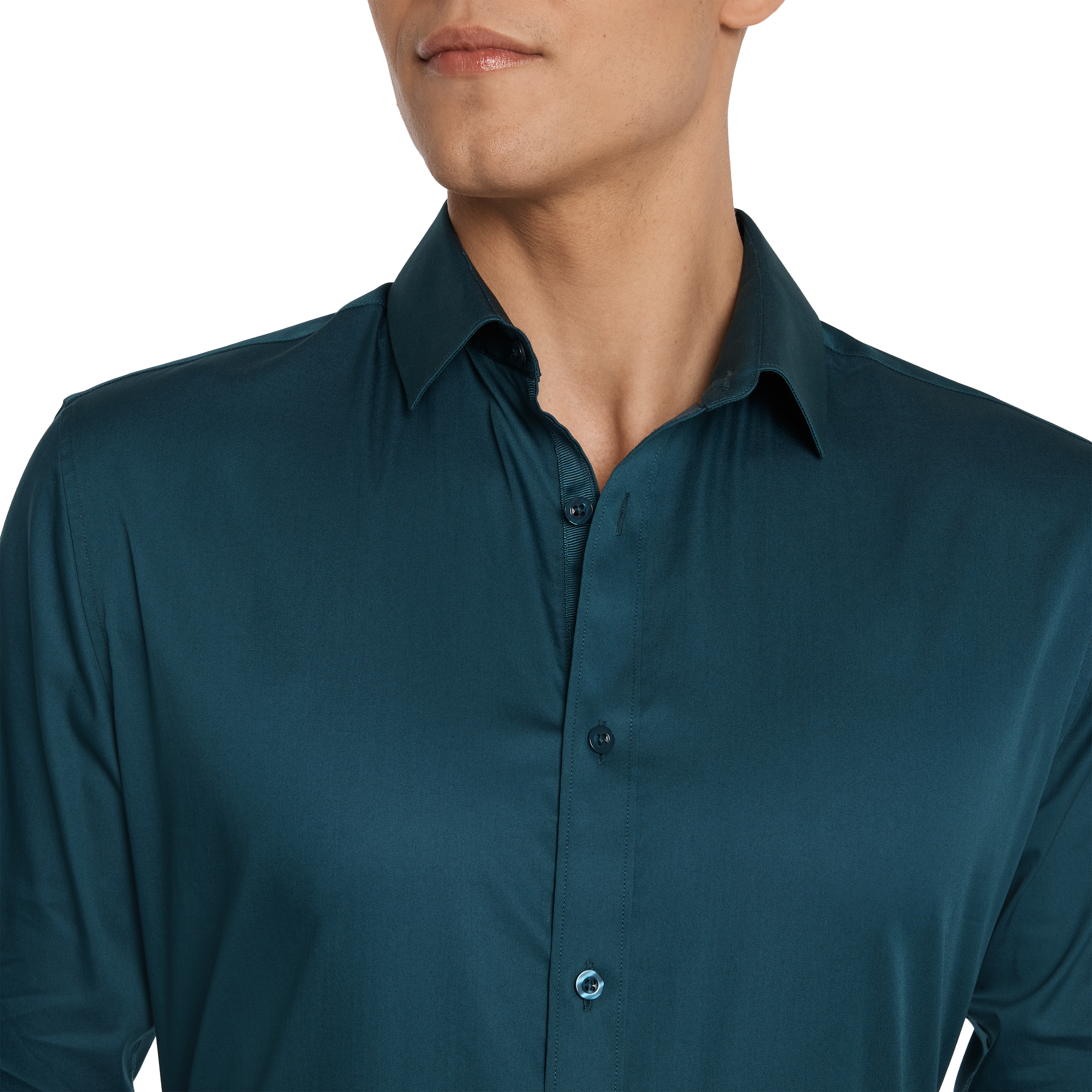 Teal Bahamas Slim Stretch Shirt | Men's 