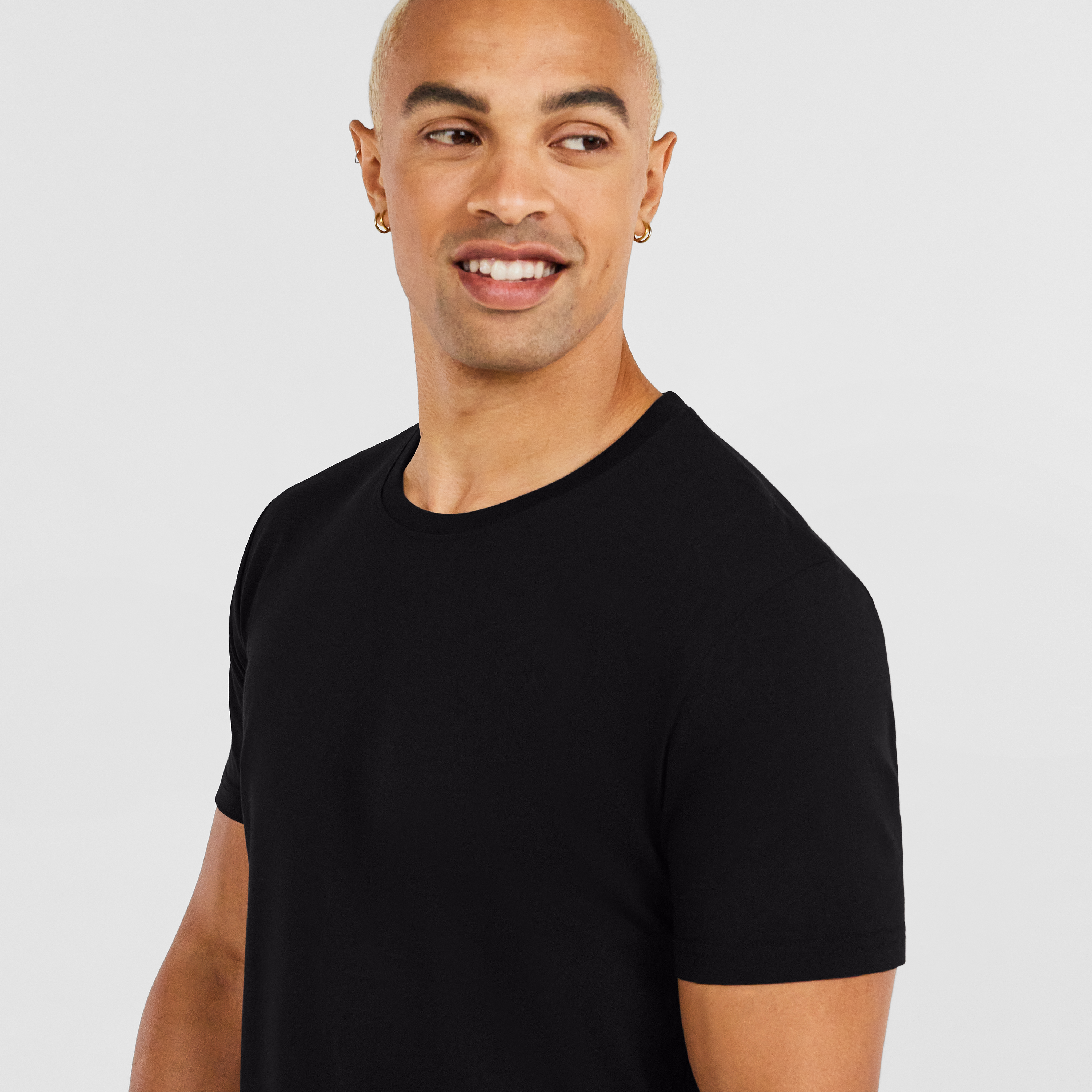 Black Essential Crew Neck Tee | Men's 