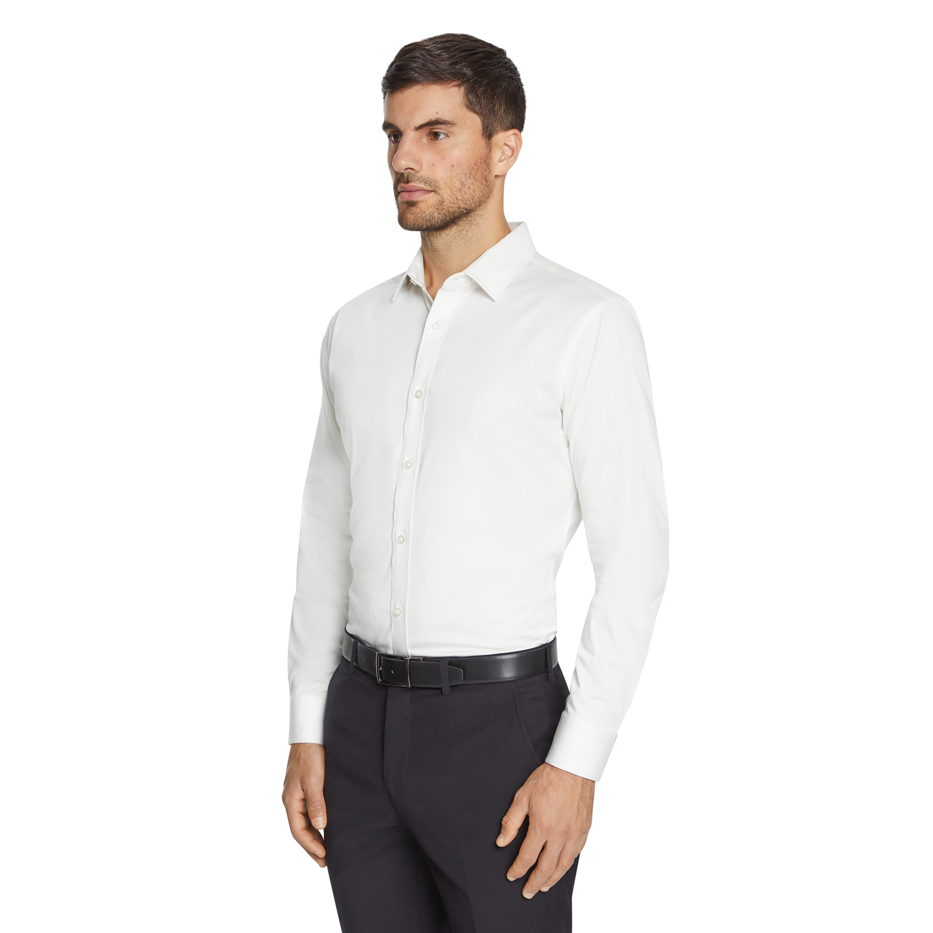 Ivory Slim Occasion Shirt | Men's Tops 