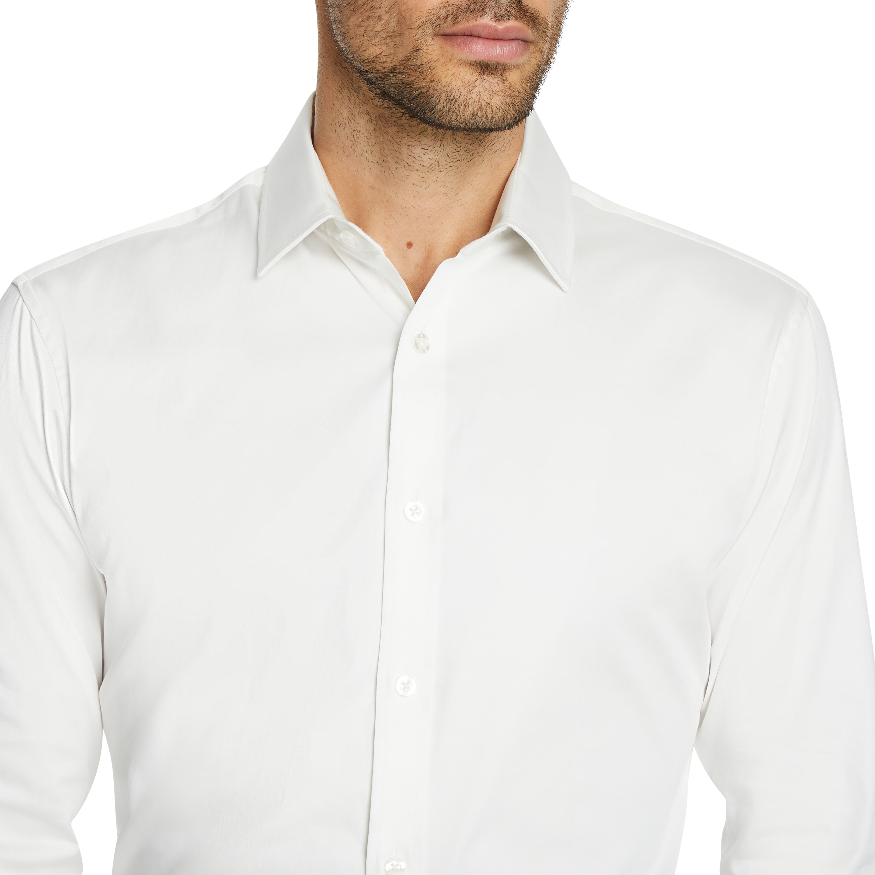 Ivory Slim Occasion Shirt | Men's Tops 