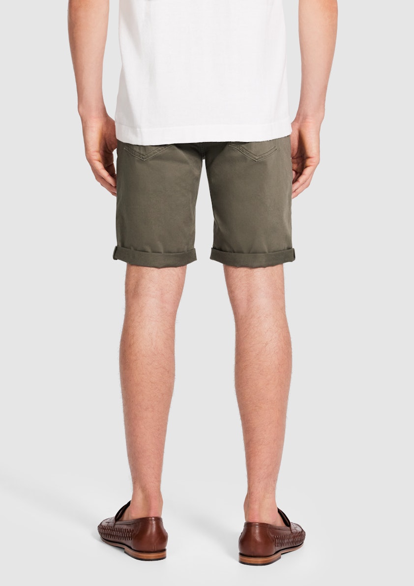 Khaki Benji Regular Stretch 5 Pocket Short