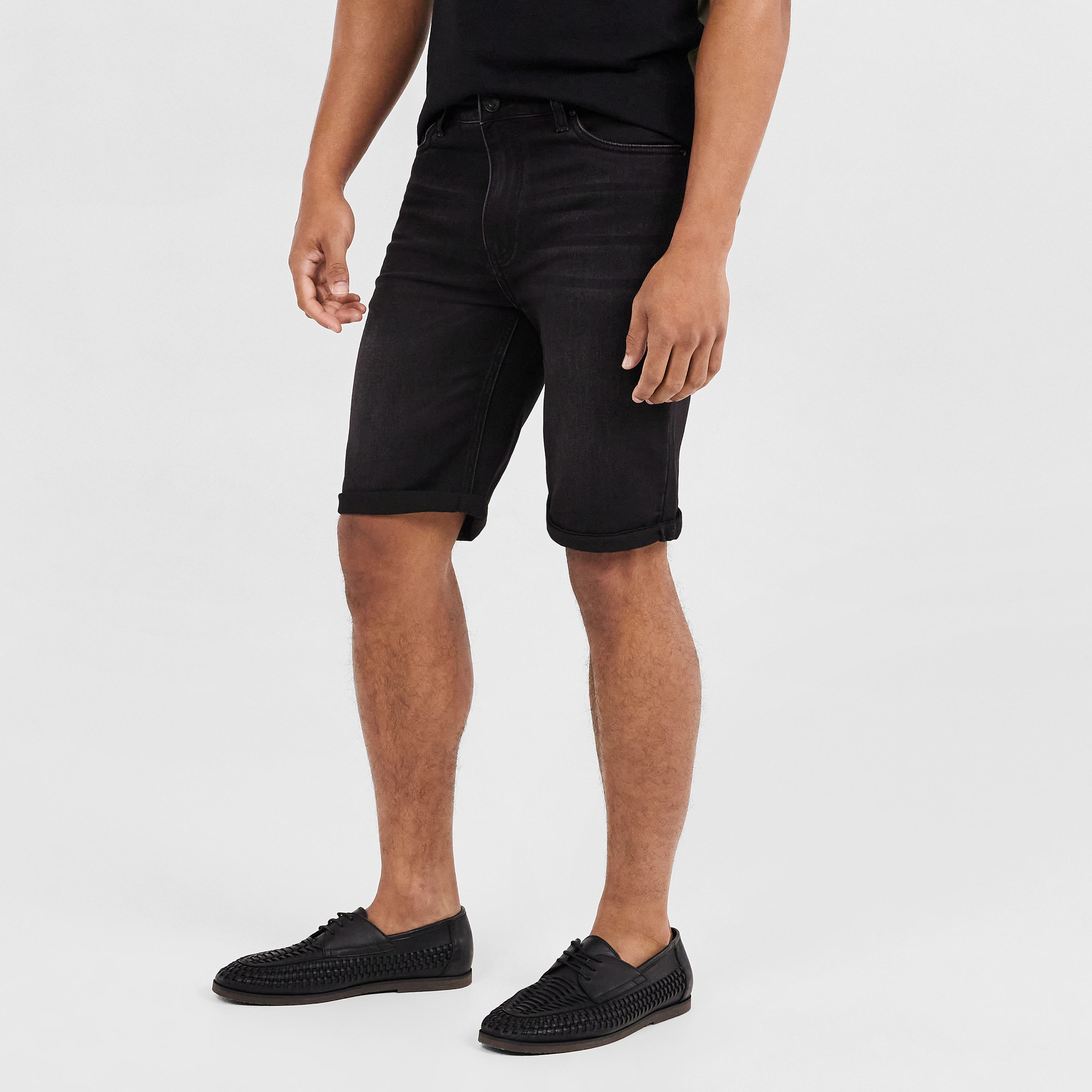Black Rhymes Denim Short | Men's Bottom 
