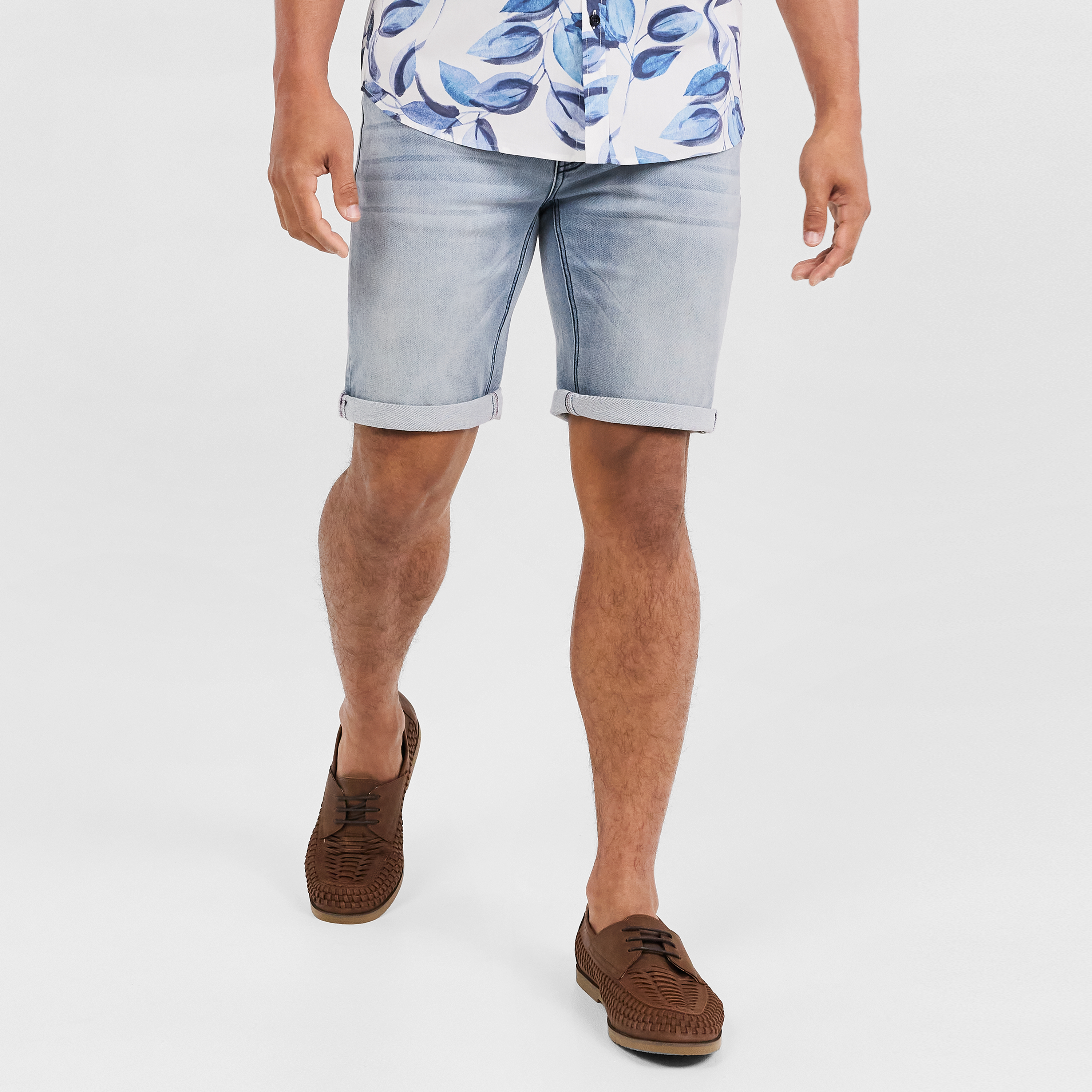 Light Blue Rhymes Denim Short | Men's 