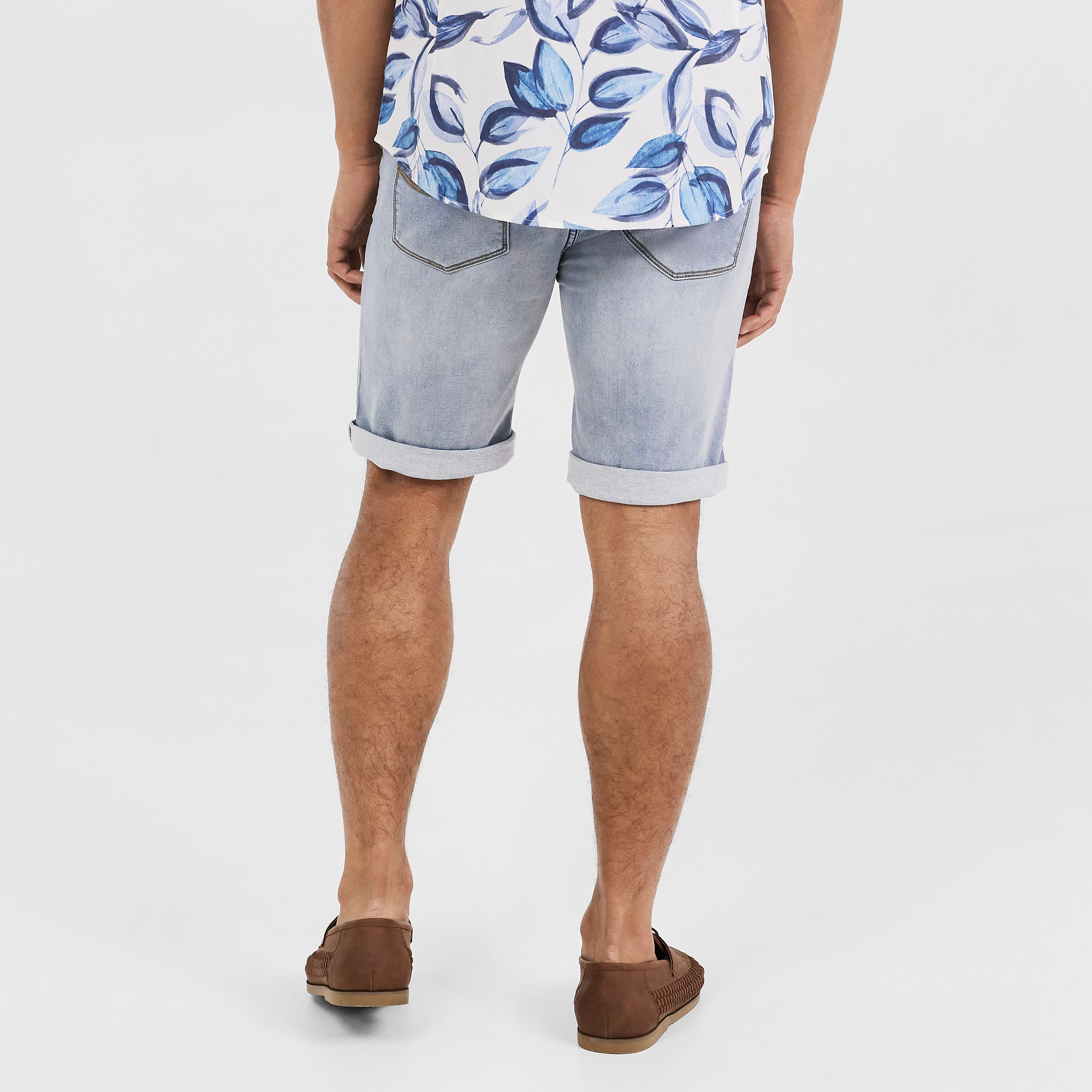Light Blue Rhymes Denim Short | Men's 