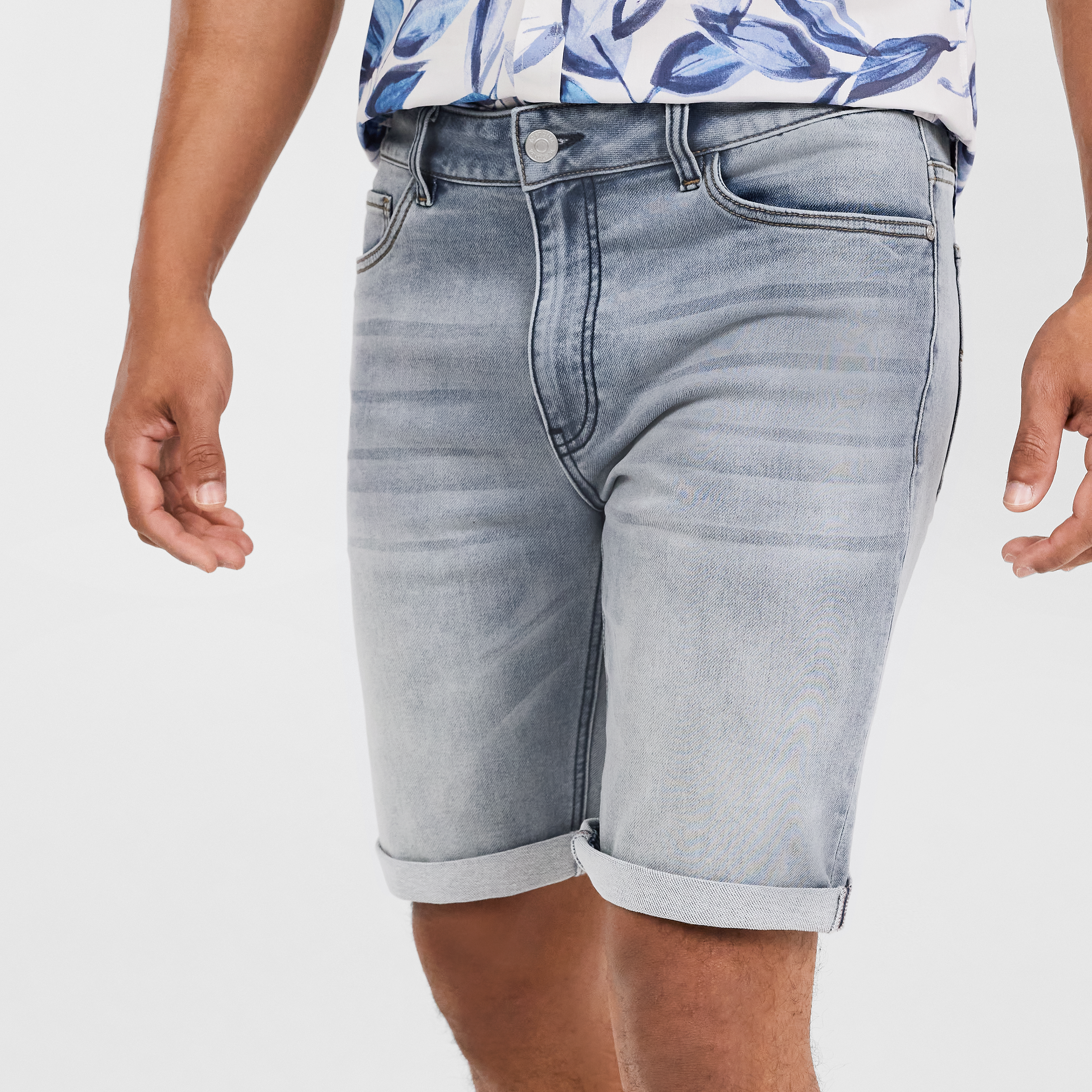 Light Blue Rhymes Denim Short | Men's 