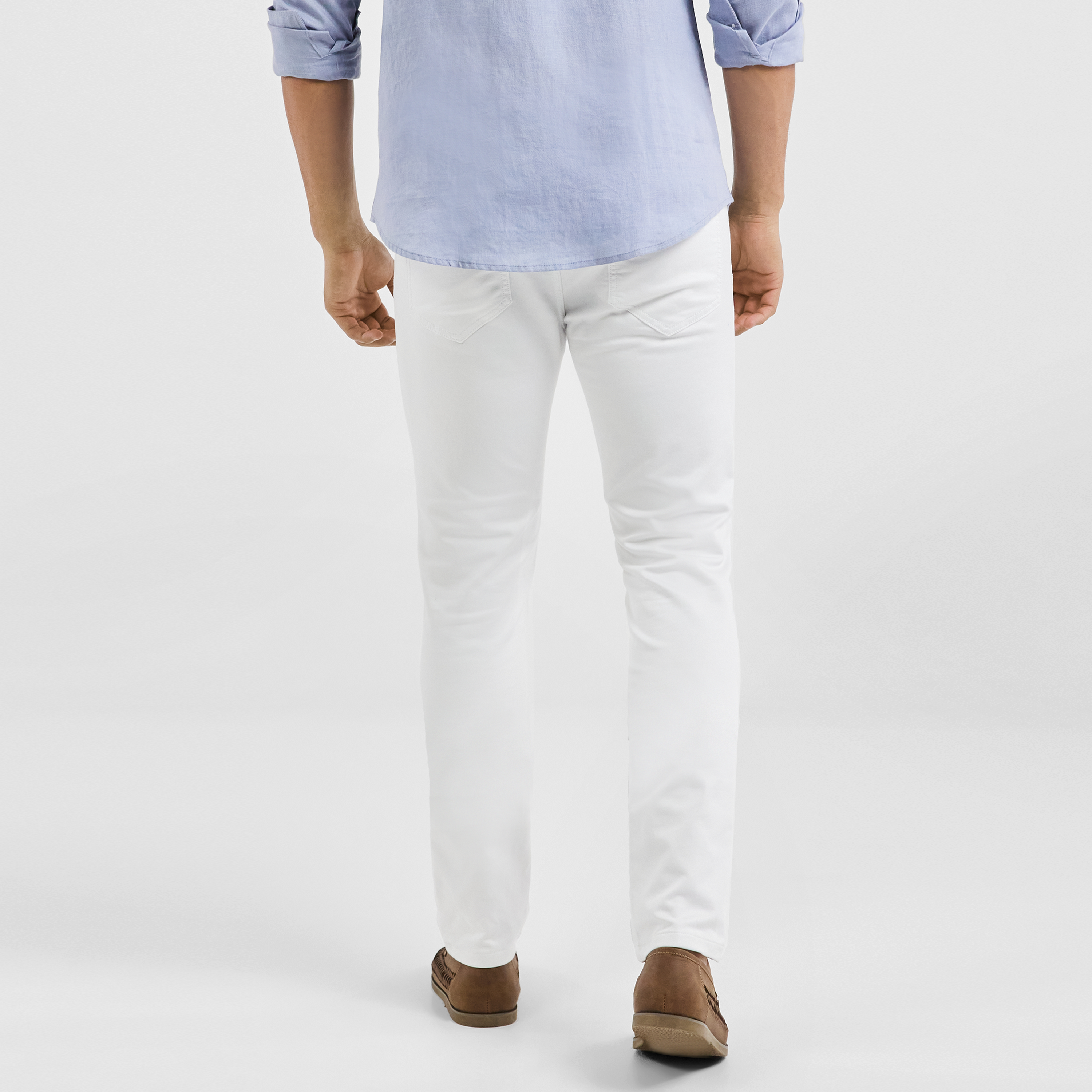 white skinny chino pants men's