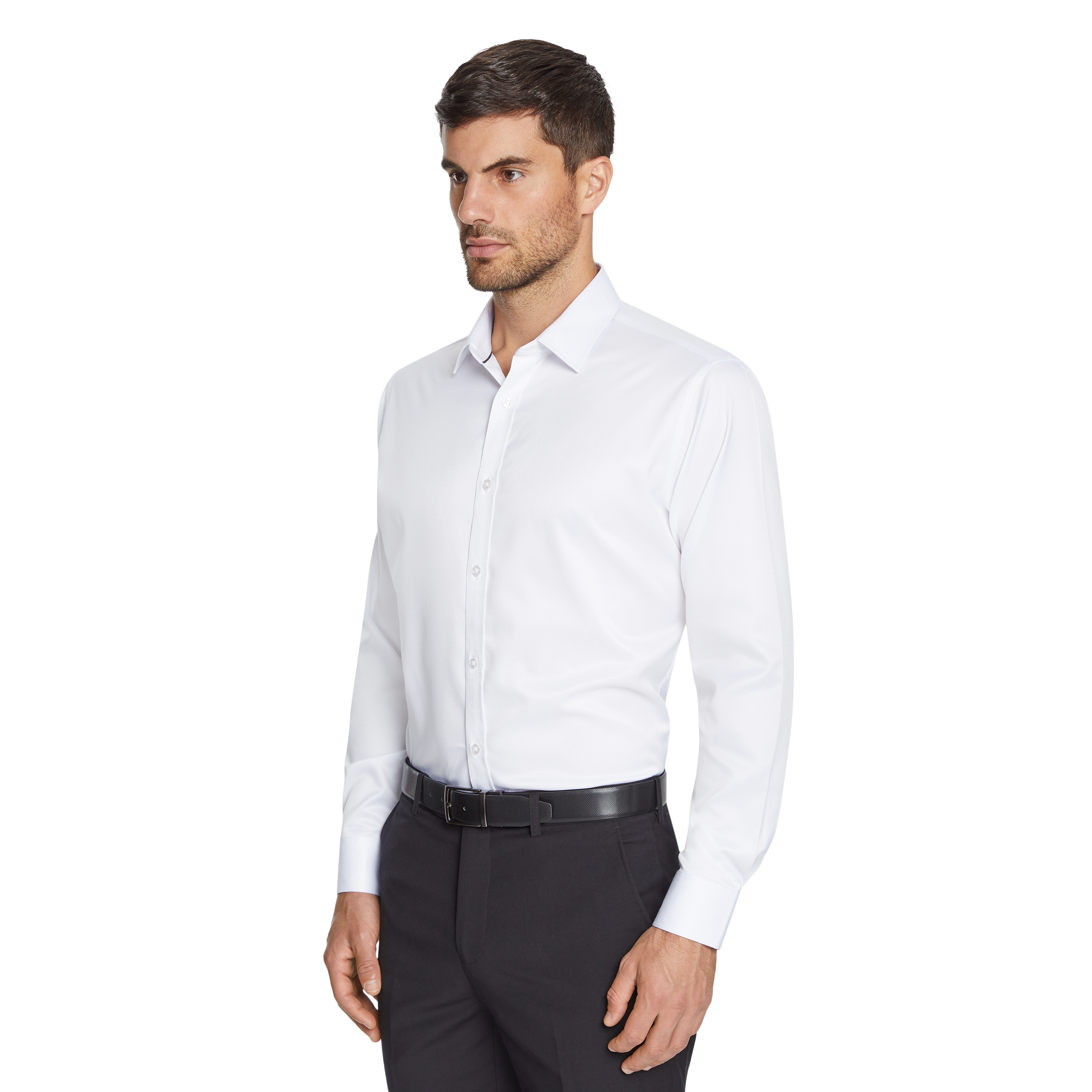 White Murphy Stretch Non Iron Shirt 