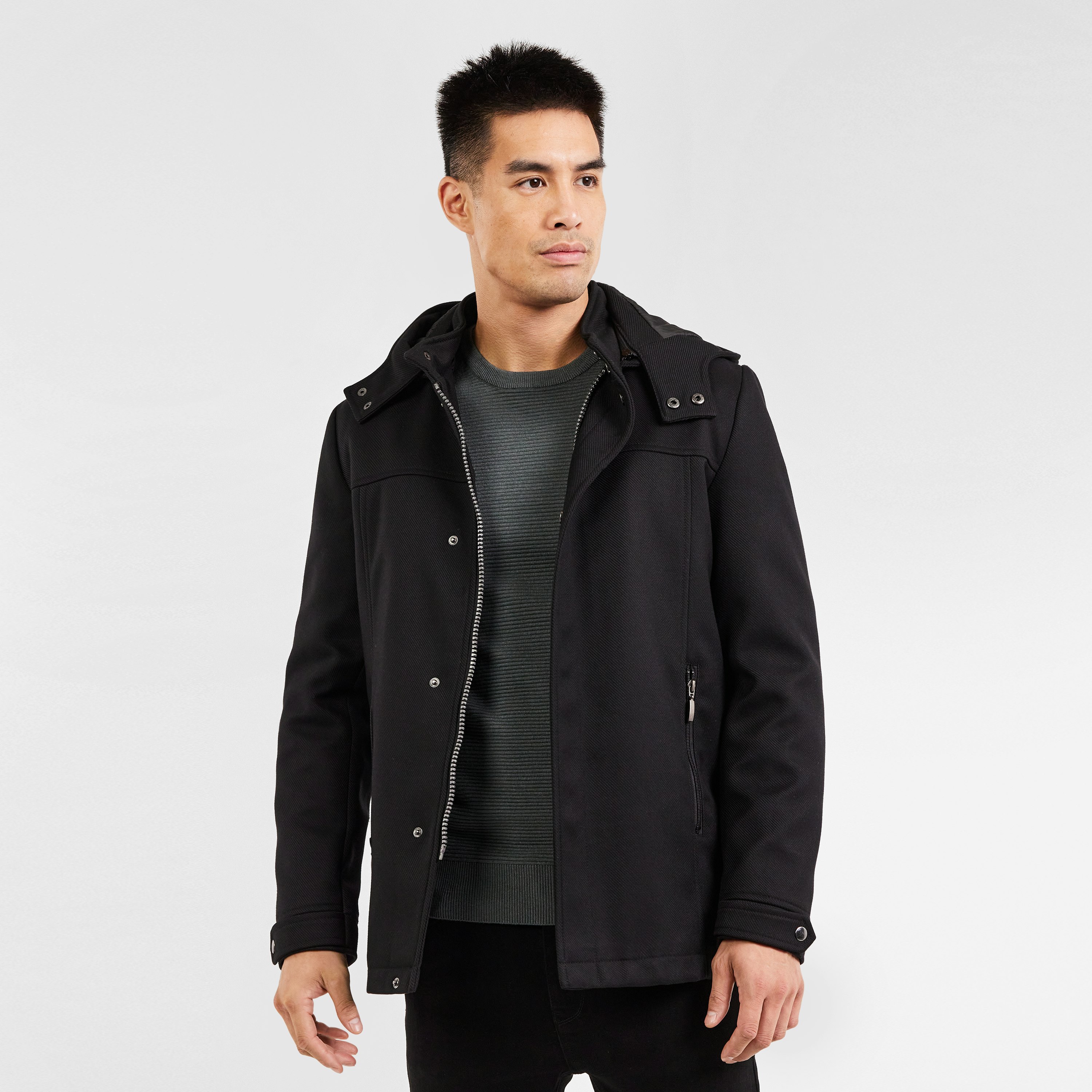 Black Aberdeen Coat | Men's Tops | Tarocash AU