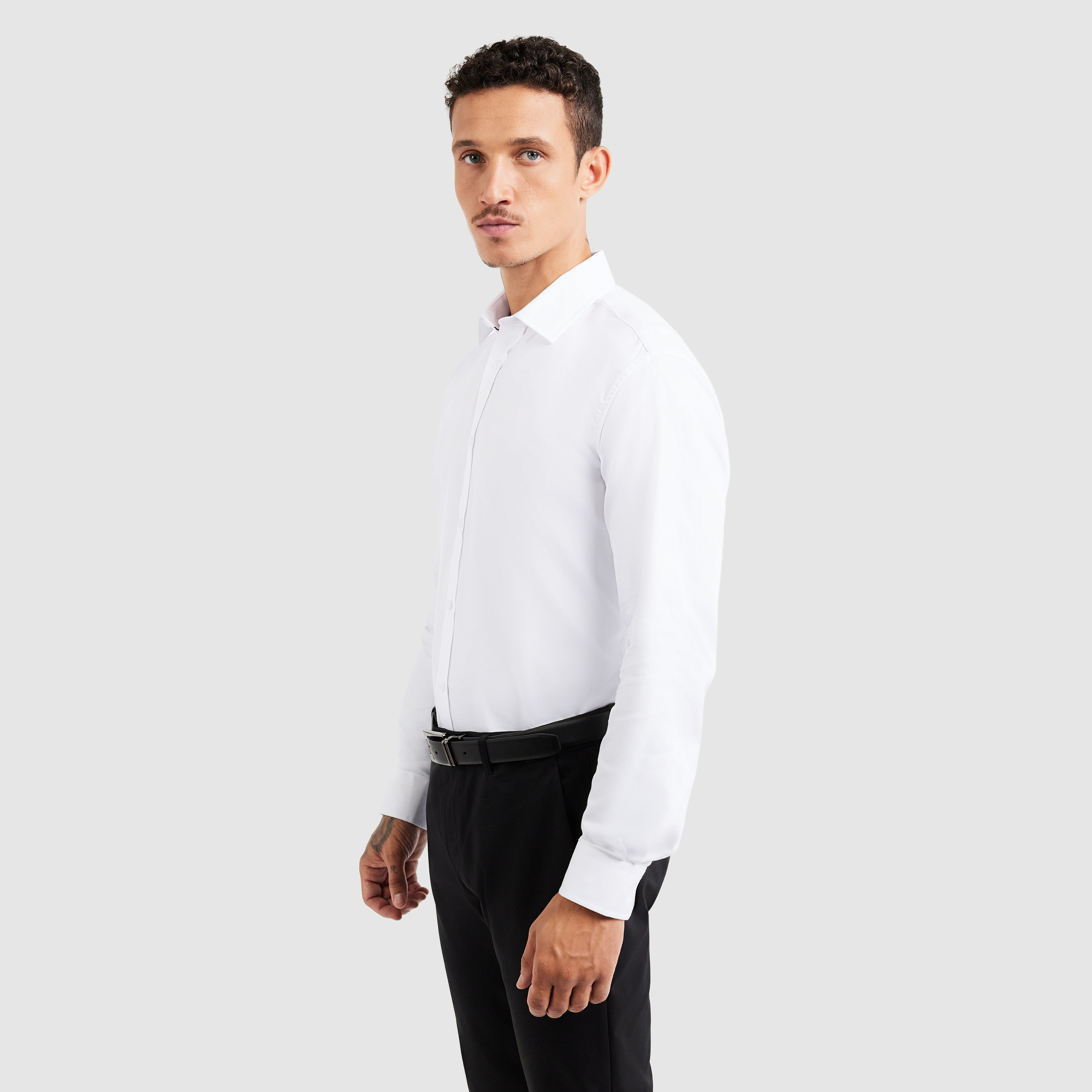 mens tall white dress shirts