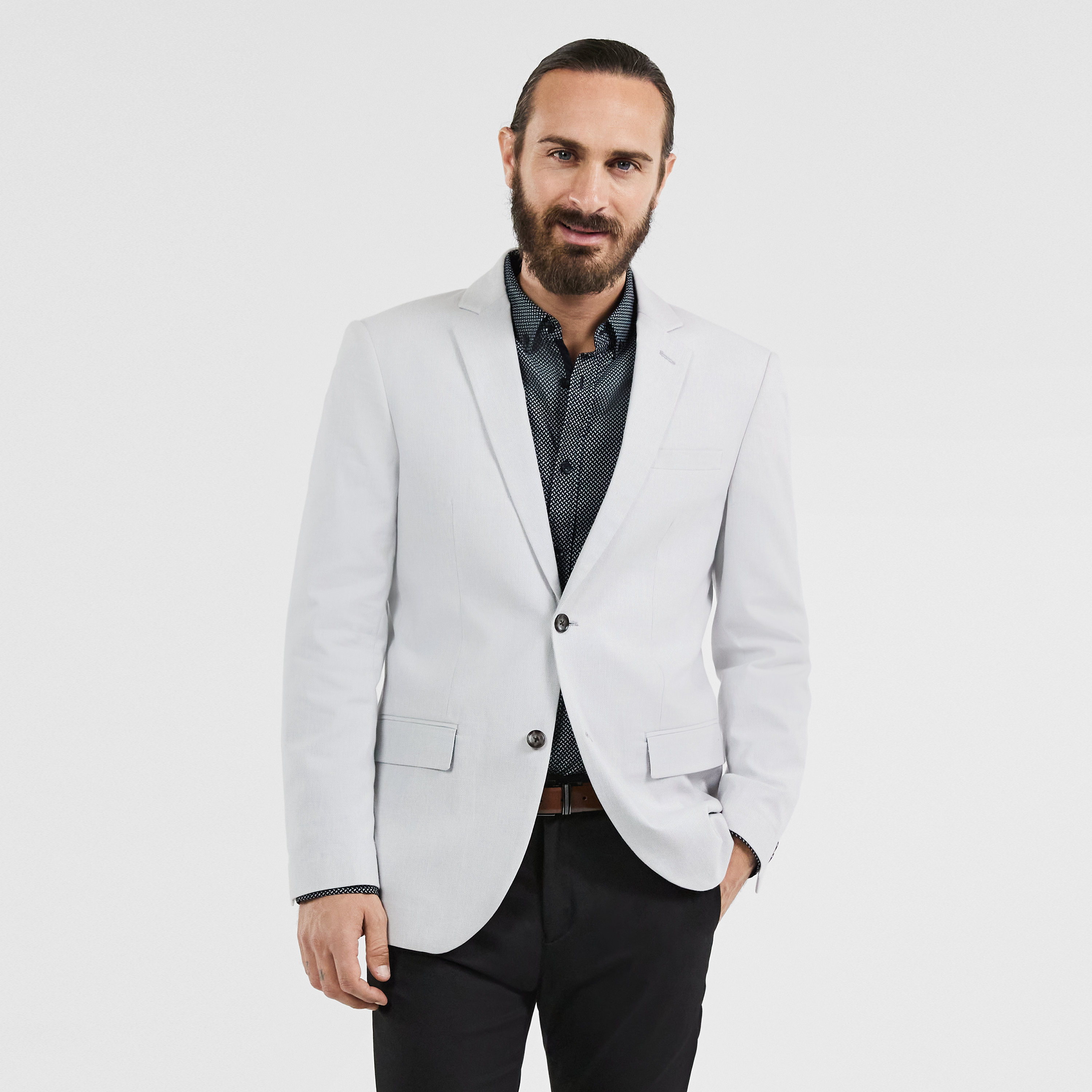 Mens Clothing Jackets Blazers Altea Cotton Suit Jacket in White for Men 