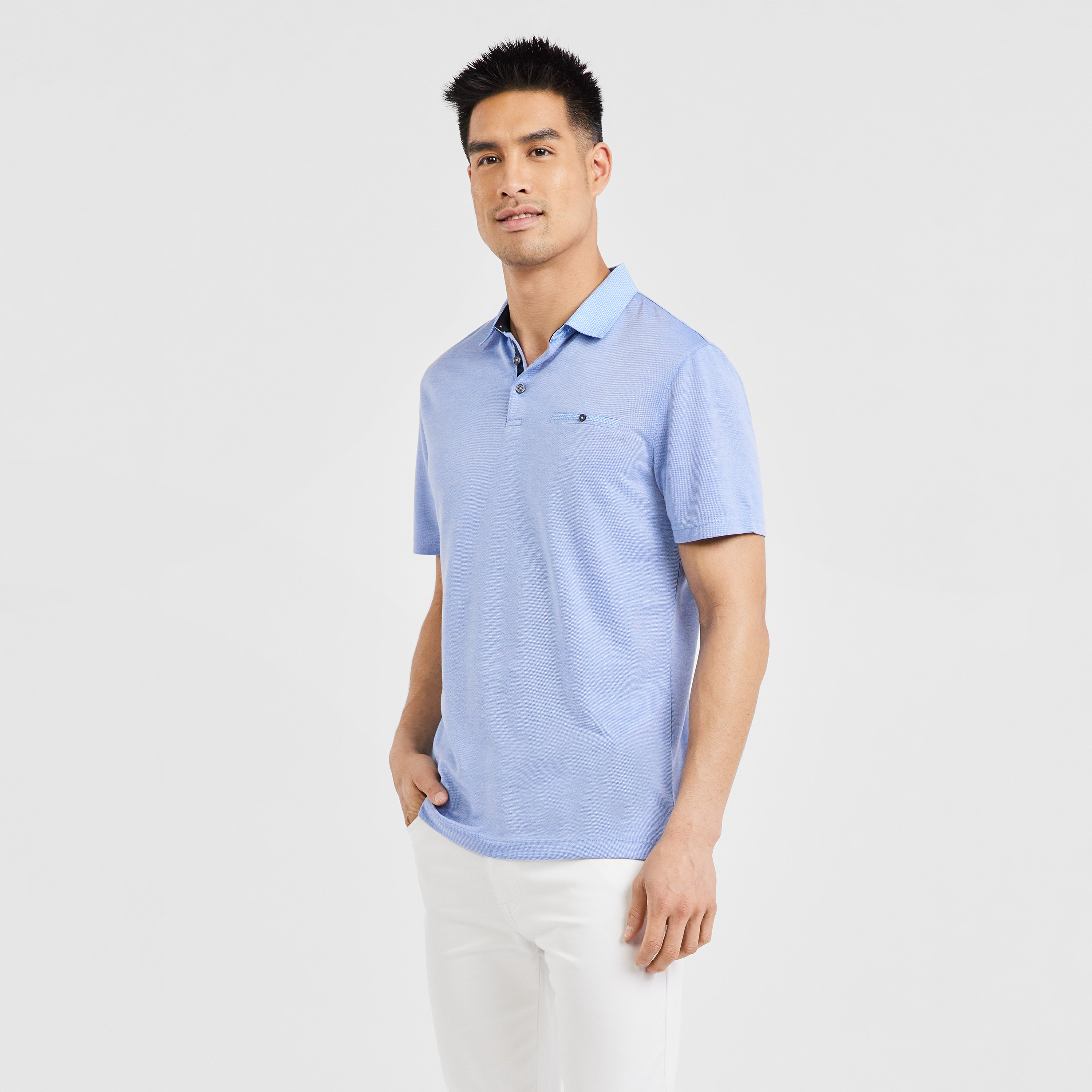 Blue Marle Capri Luxe Touch Modal Polo 