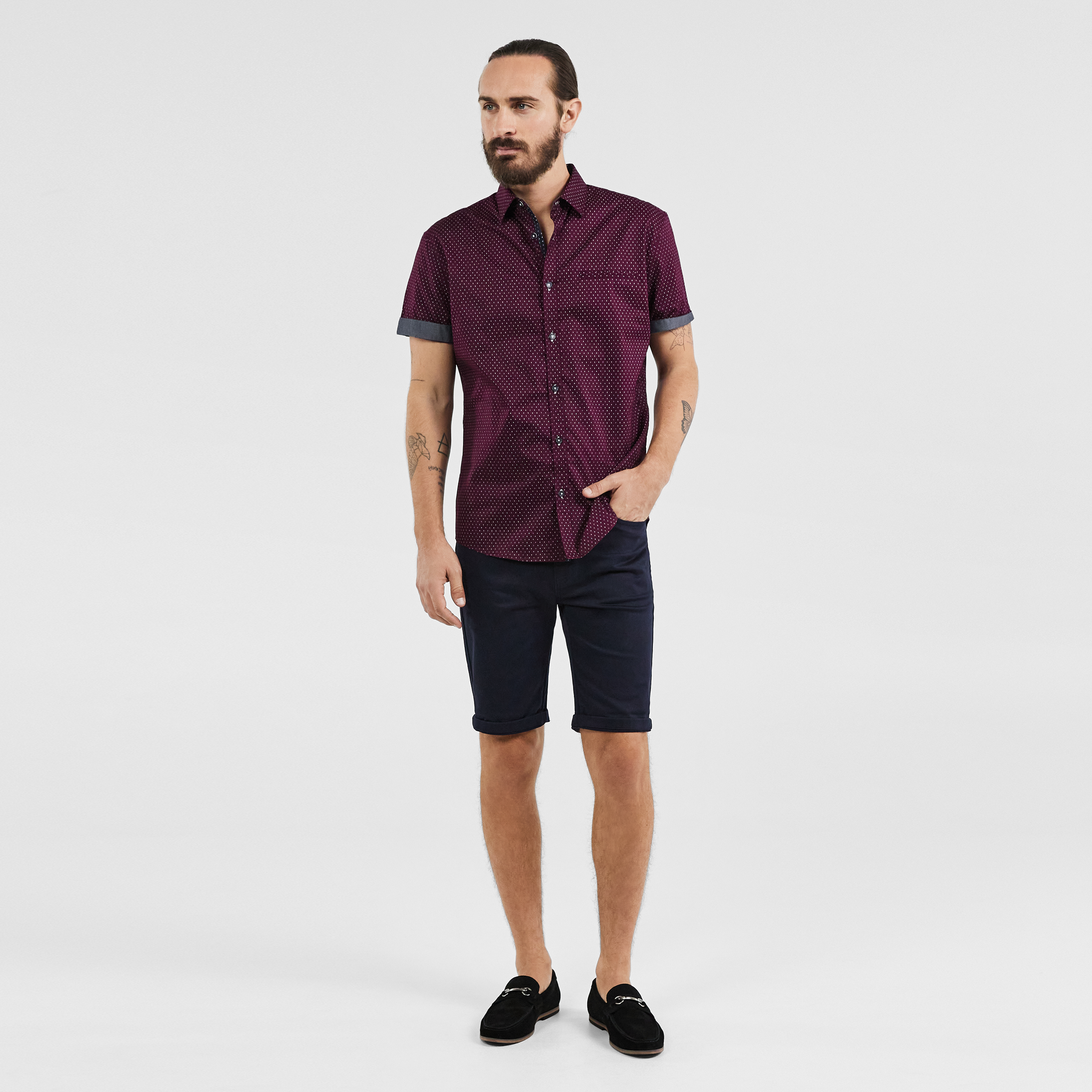 Navy Ulto Slim Short