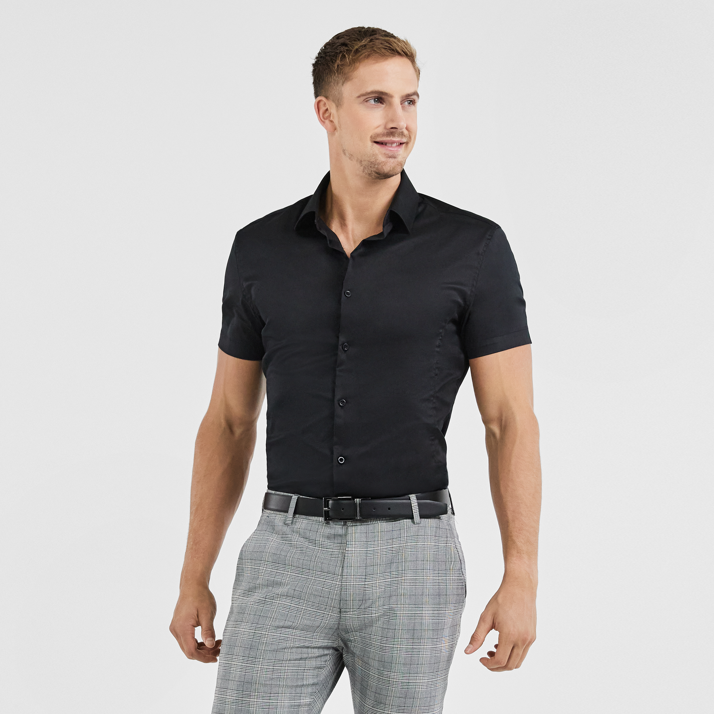 muscle fit dress shirts