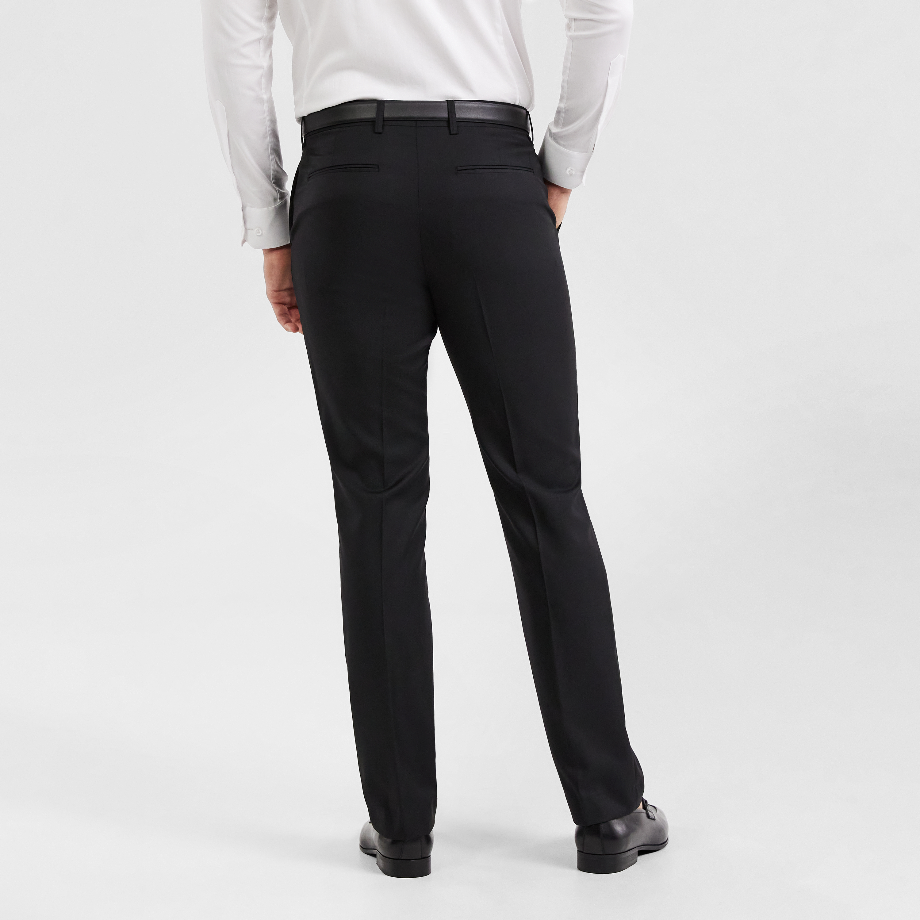 Armani Exchange Mens Slim-Fit Wool Dress Pants 33W x 30L Light Grey - NWT  $220 - Walmart.com