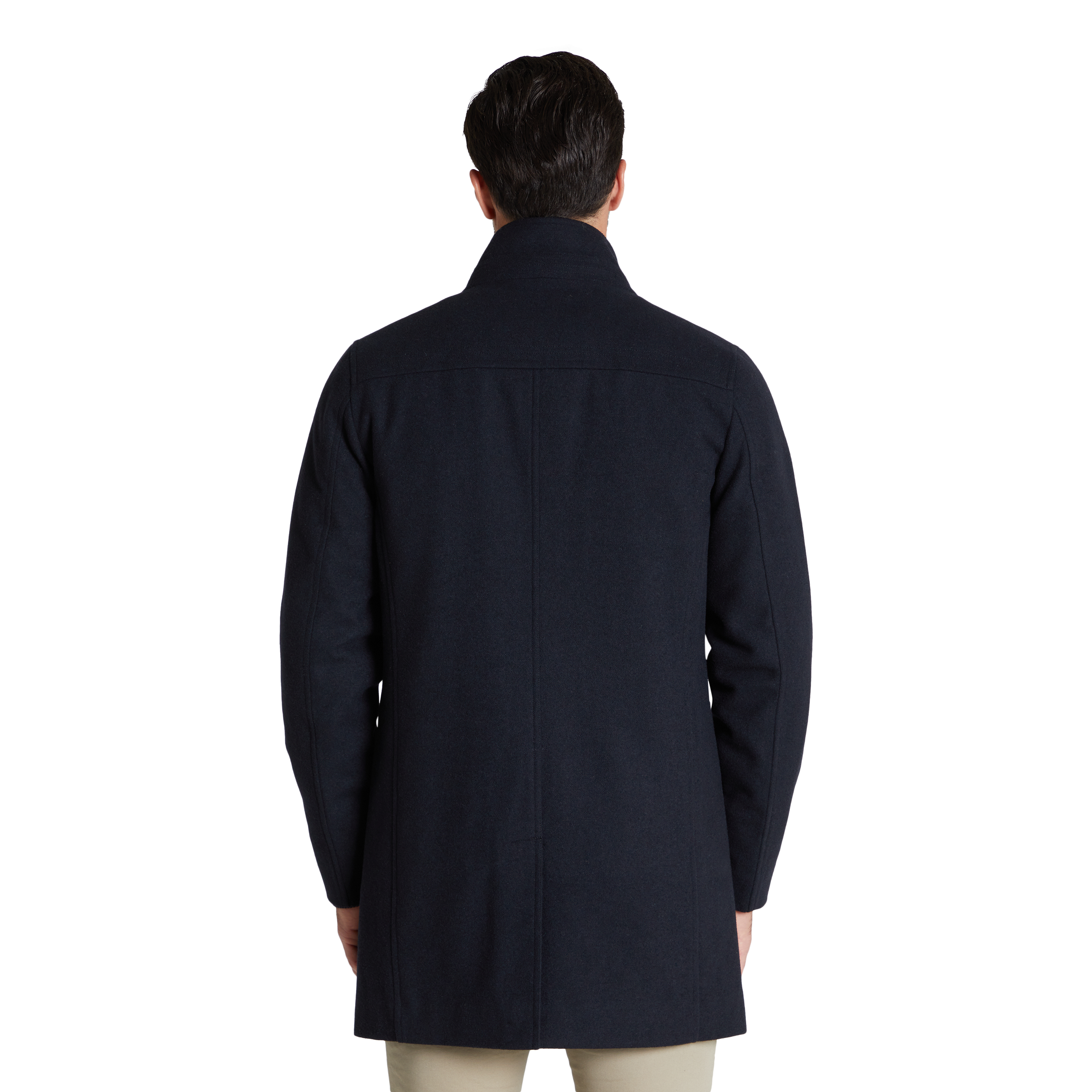 mens navy wool coat