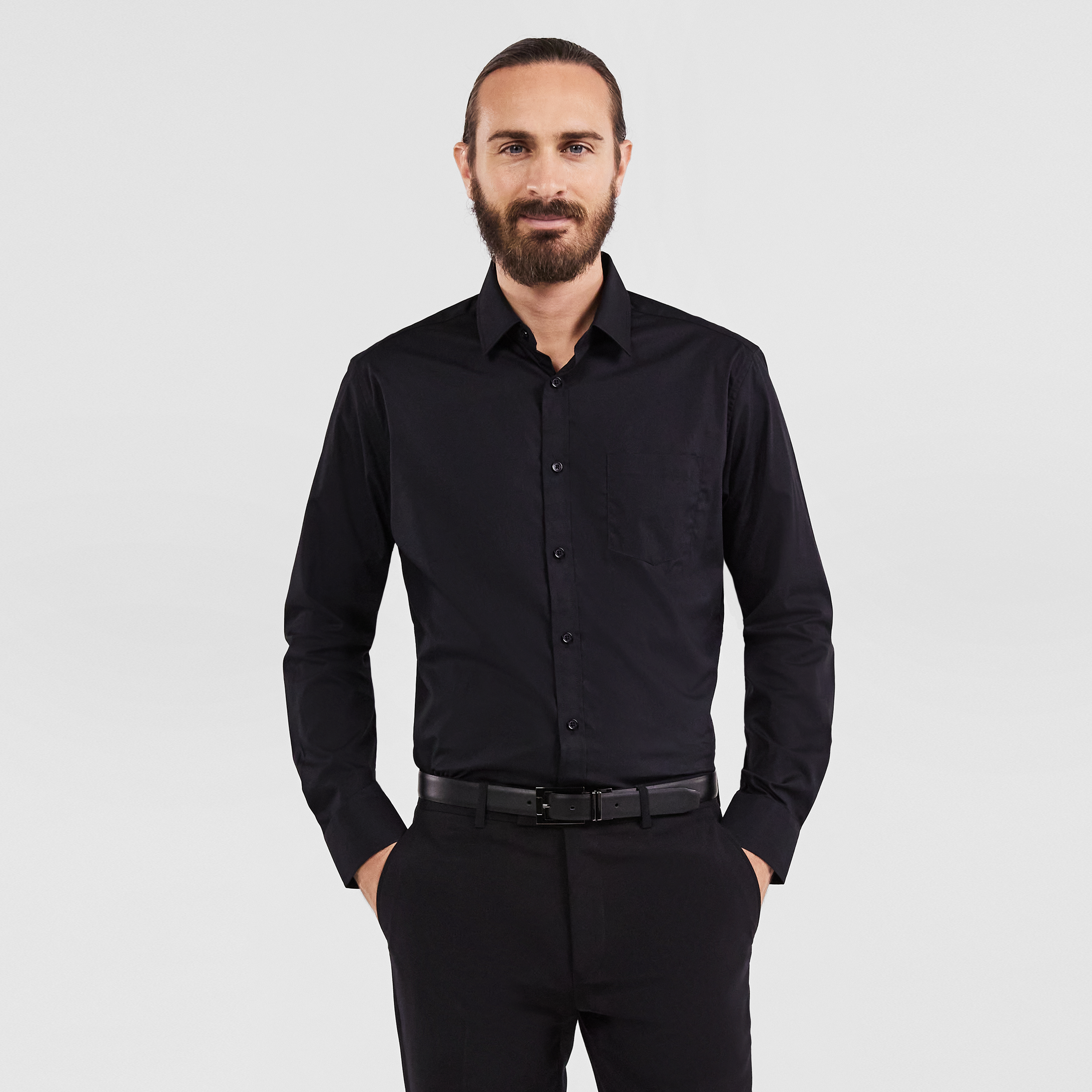 Navy Arthur Easy Iron Dress Shirt | Men 