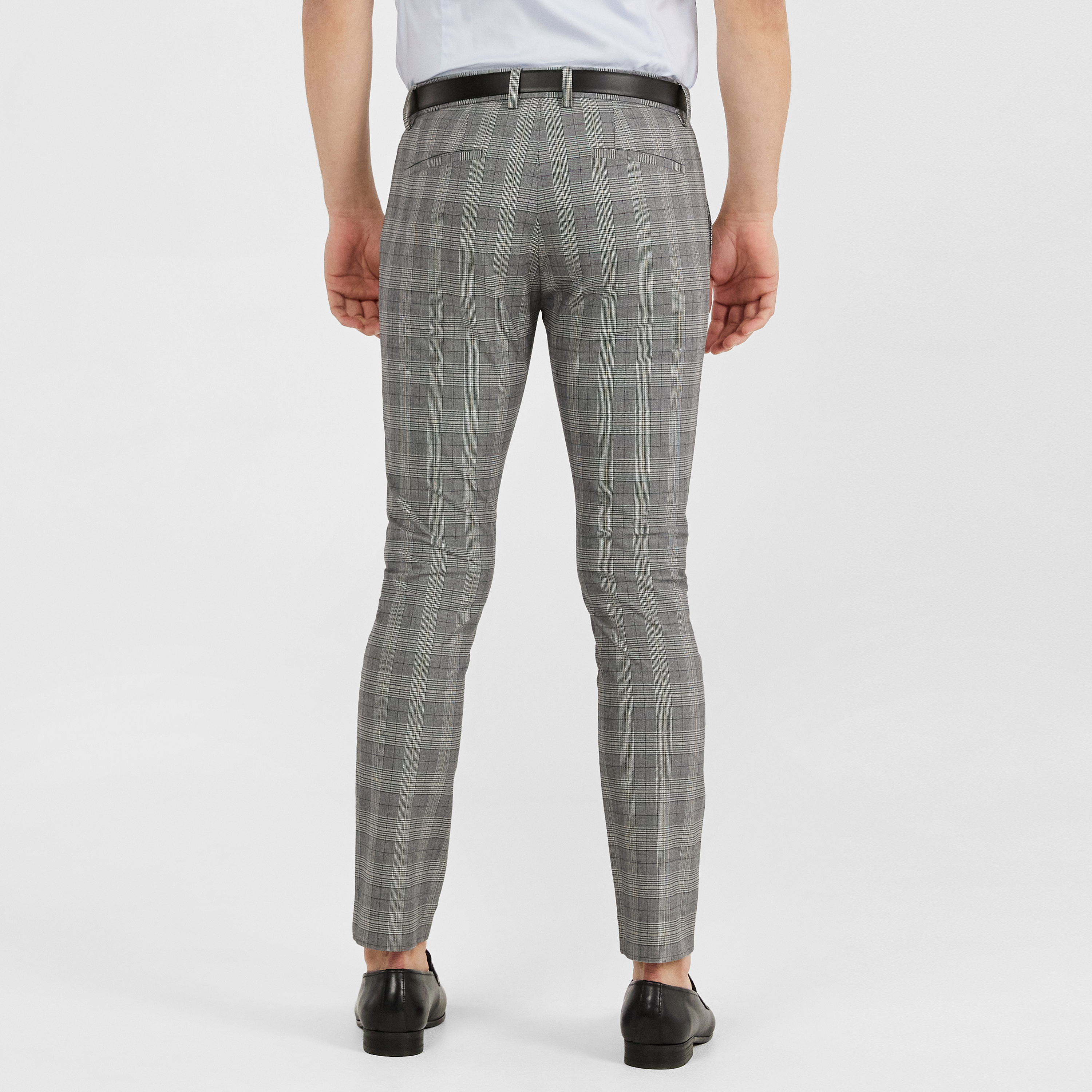 Silver Cooper Slim Check Pant | Men's 