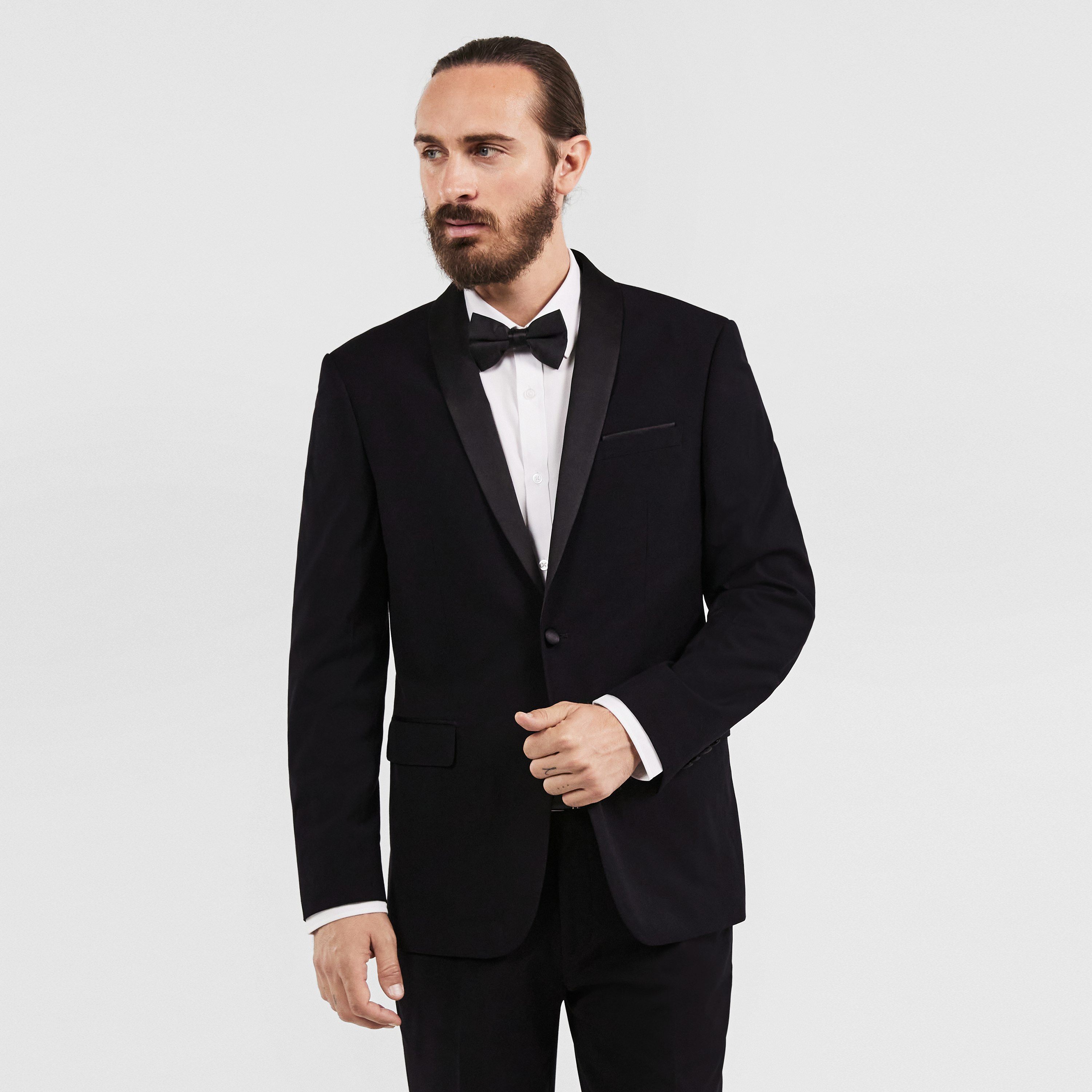 Black Supreme Tuxedo Jacket | Men's Tops | Tarocash AU