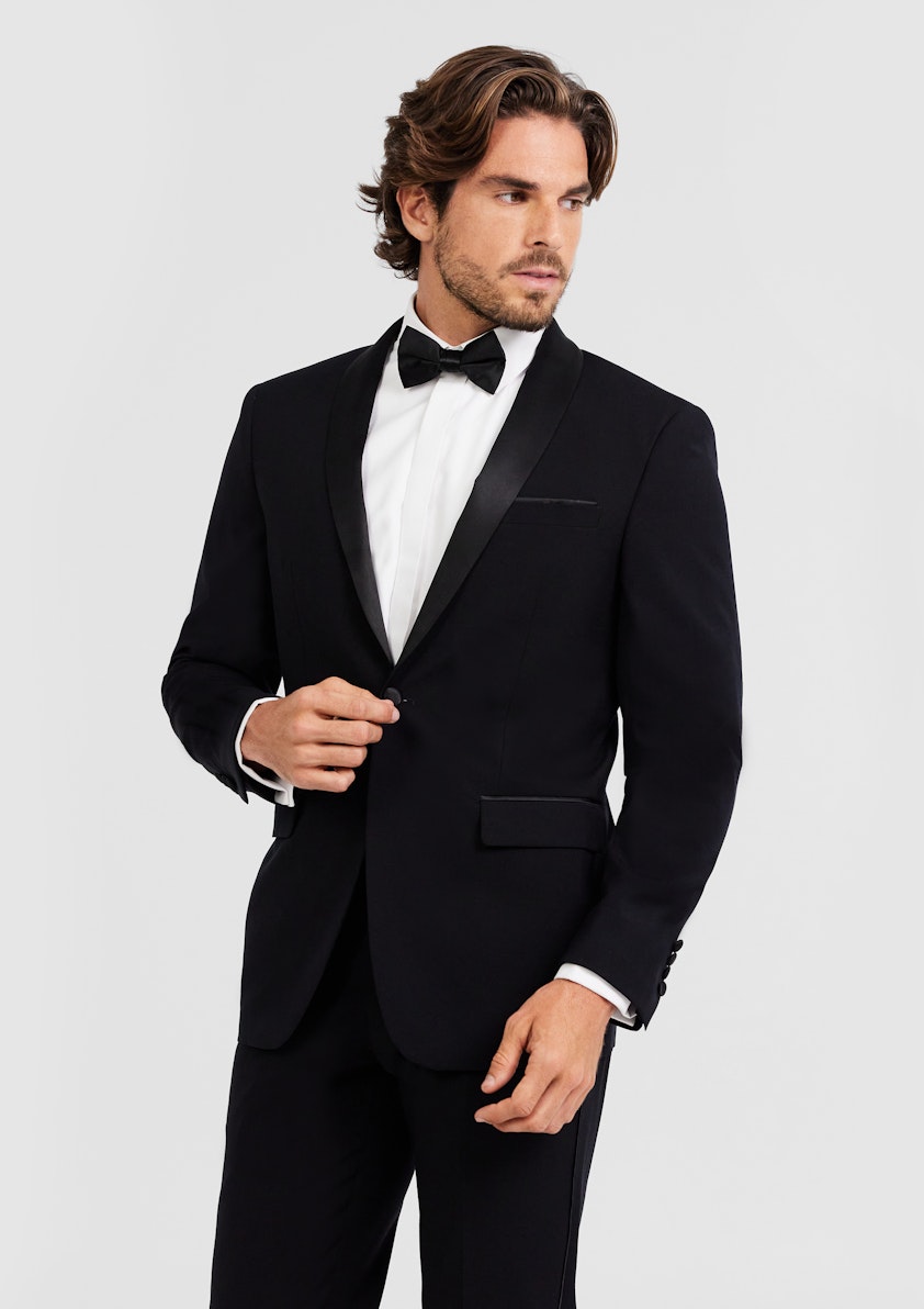 Black Supreme Tuxedo Jacket