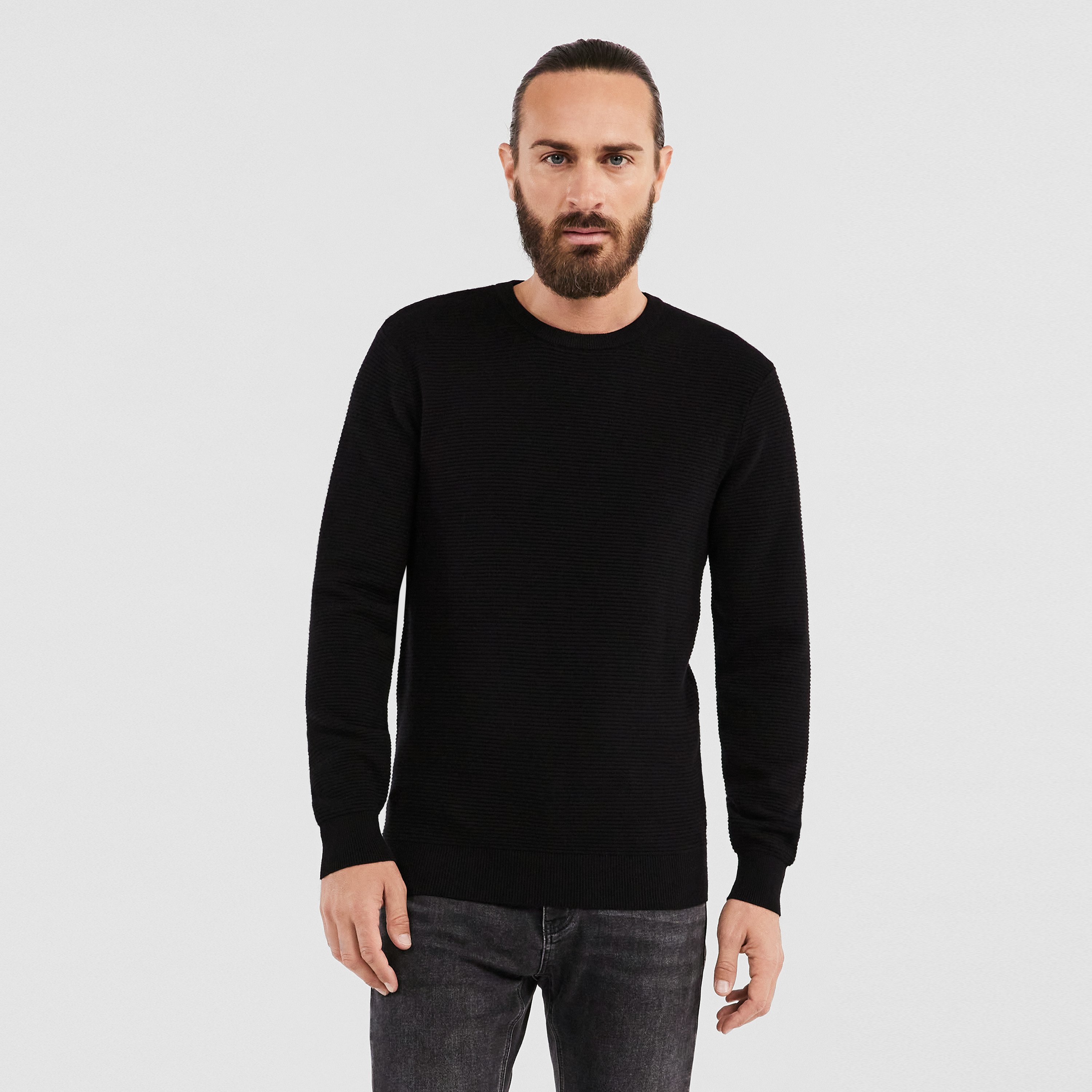 Black Gitano Luxe Touch Knit | Men's Tops | Tarocash AU