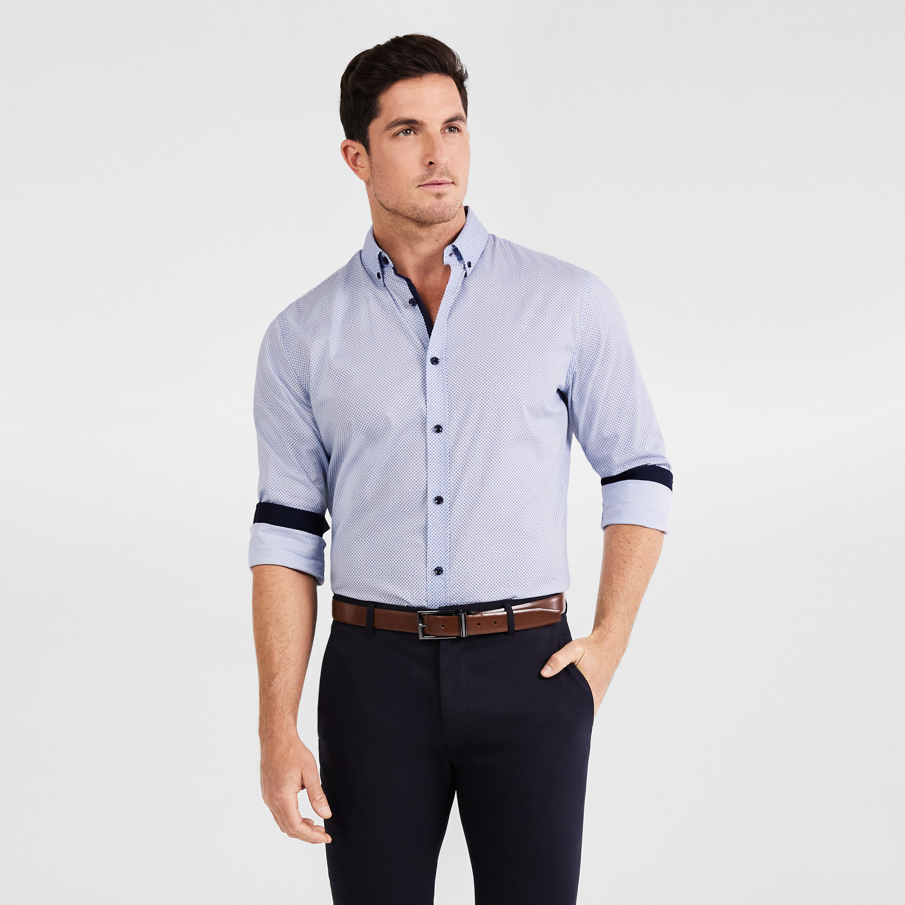 Sky Knight Print Shirt | Men's Tops 