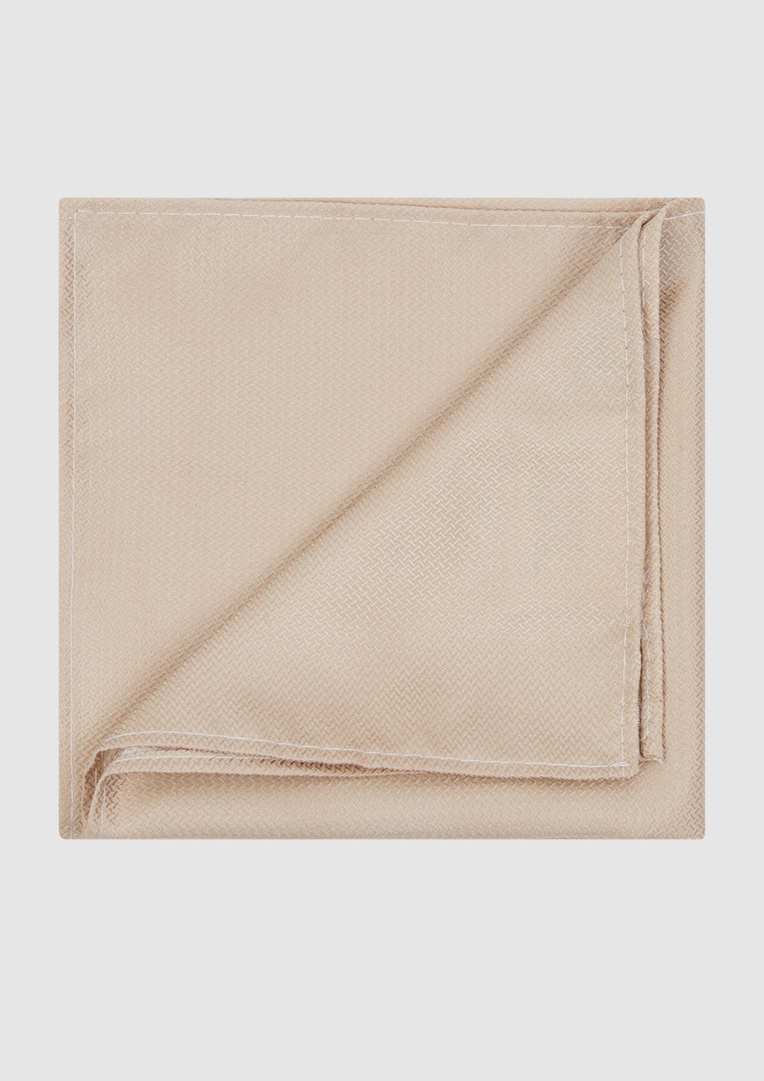Champagne Textured Pocket Square