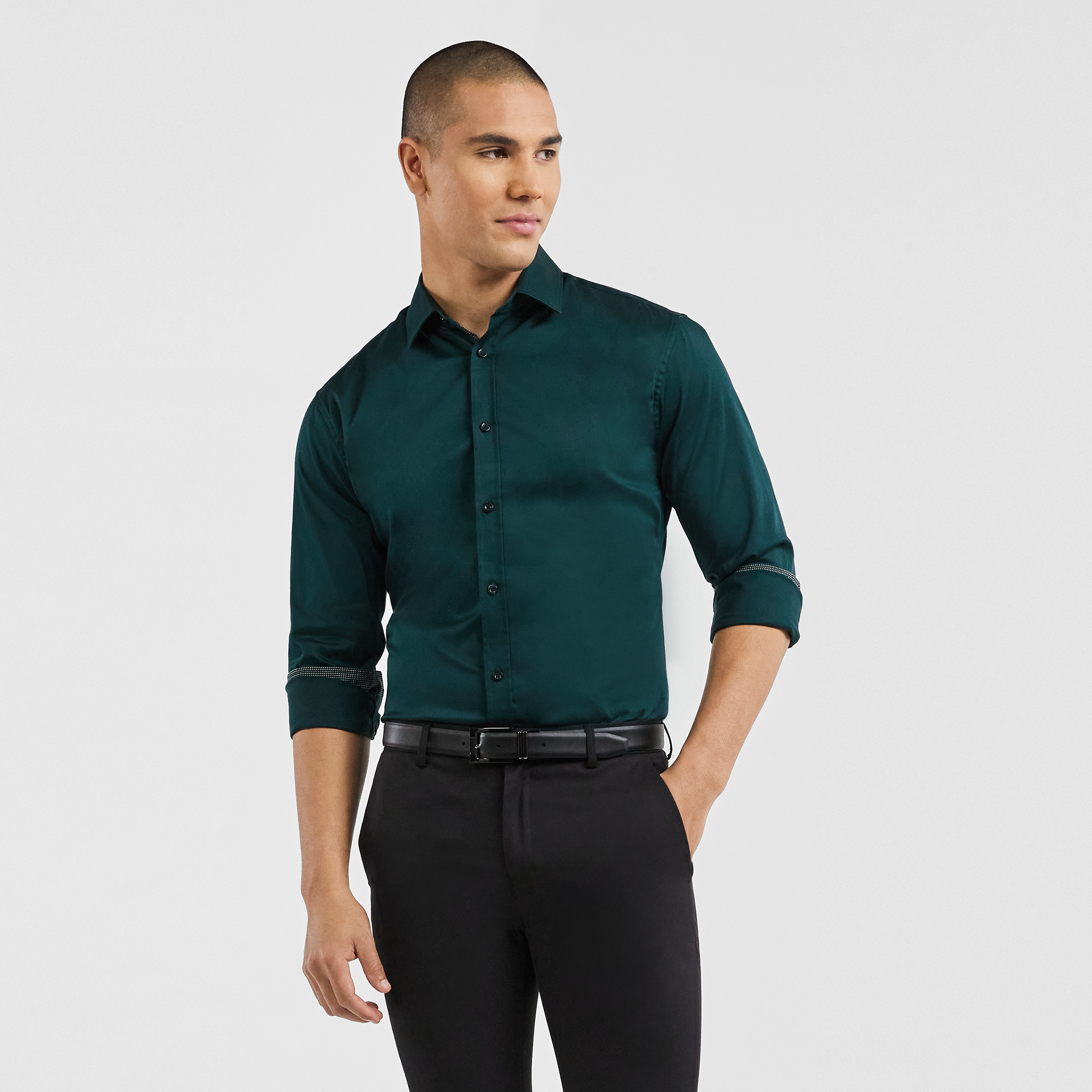 Buy Arrow Slim Fit Patterned Formal Shirt - NNNOW.com