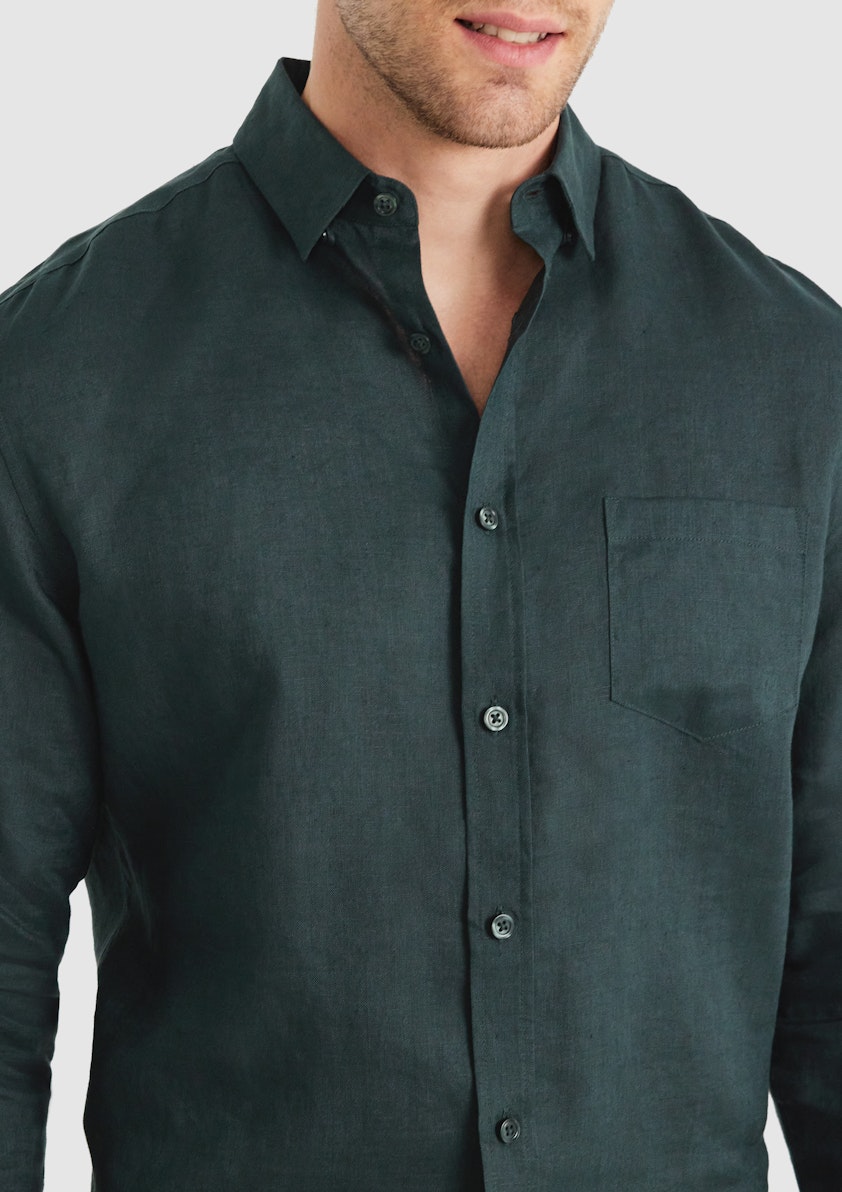 Emerald Billy Pure Linen Shirt