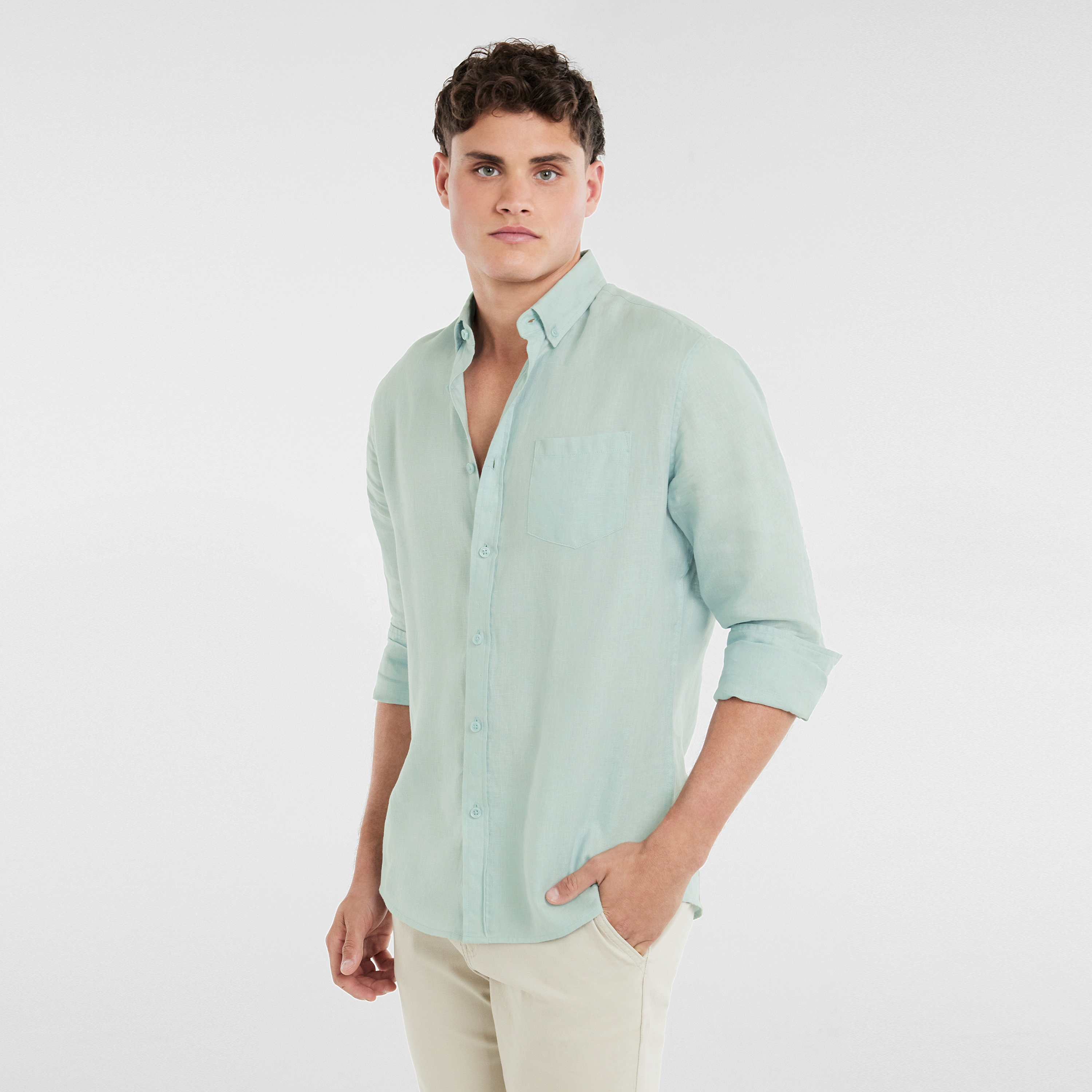Mint Billy Pure Linen Shirt