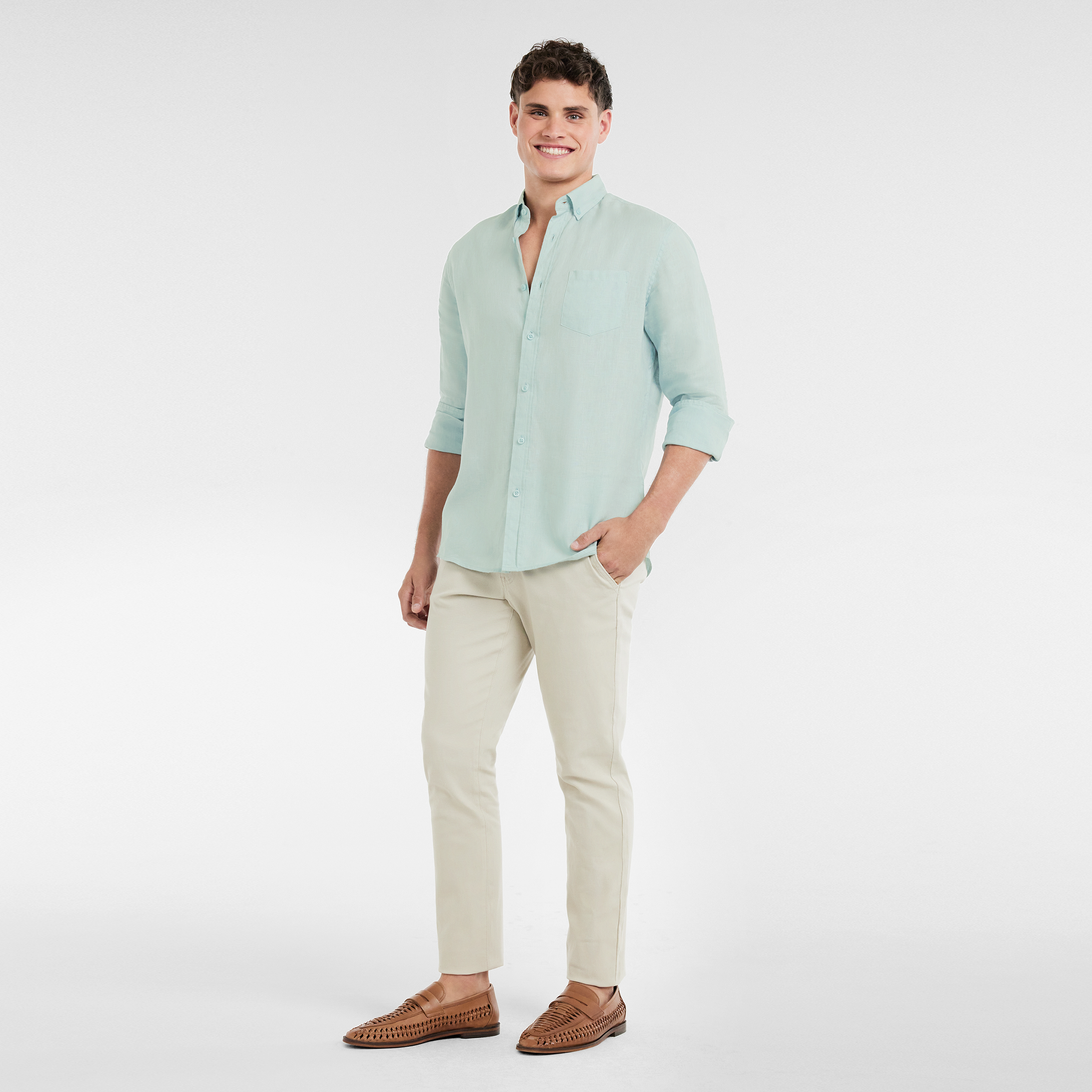 Mint Billy Pure Linen Shirt