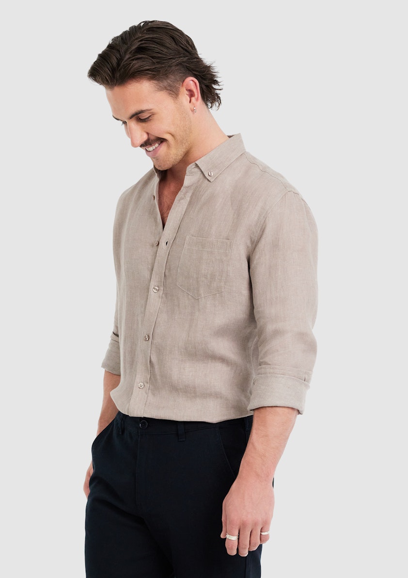 Sand Billy Pure Linen Shirt