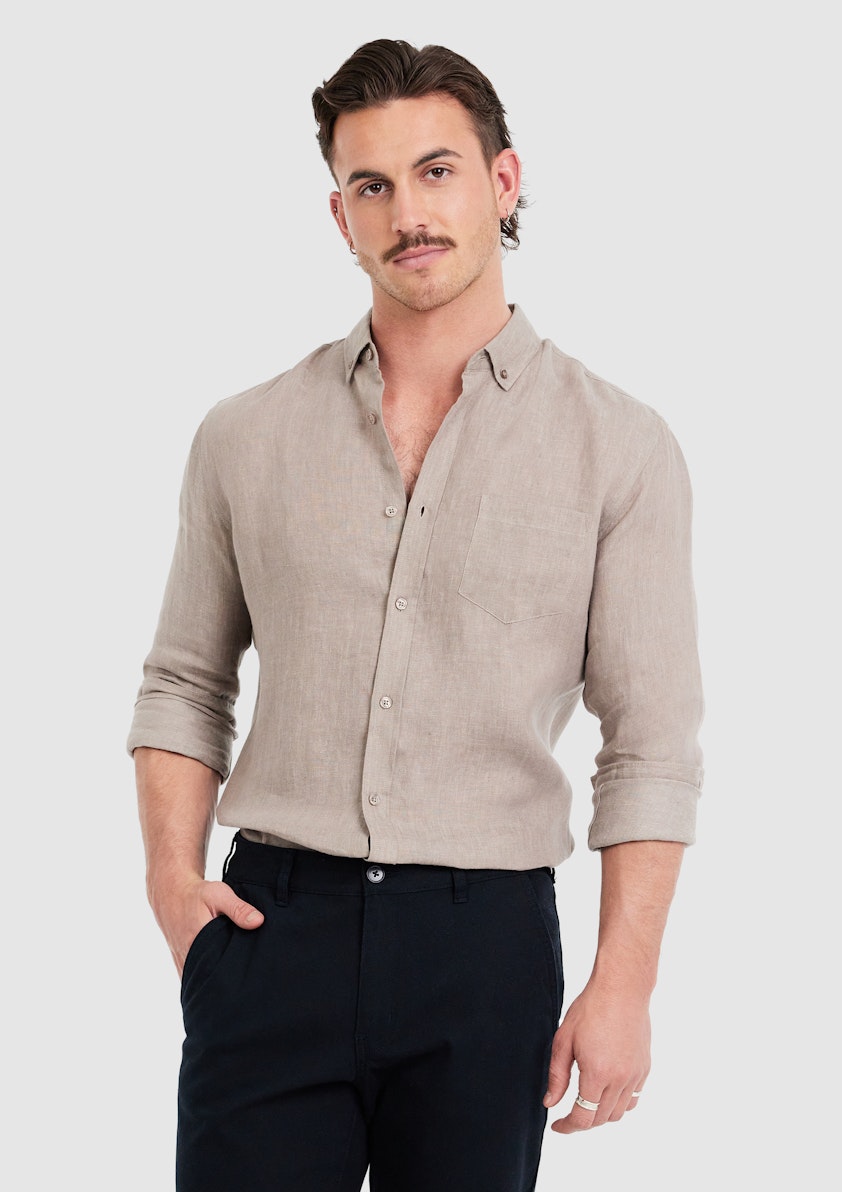 Sand Billy Pure Linen Shirt