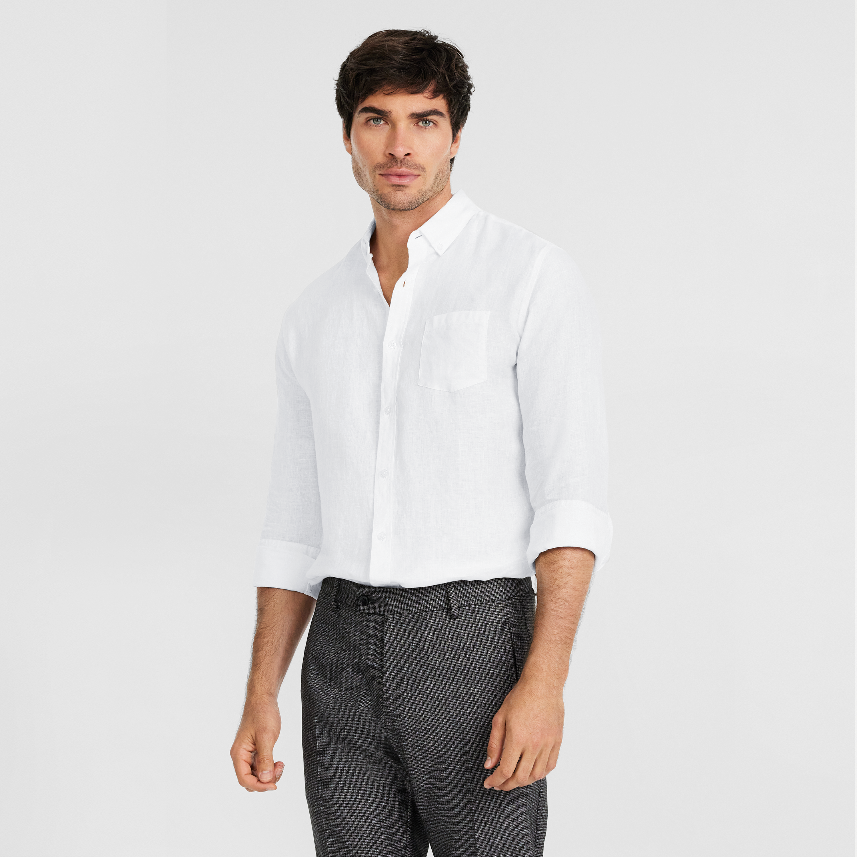 White Billy Pure Linen Shirt