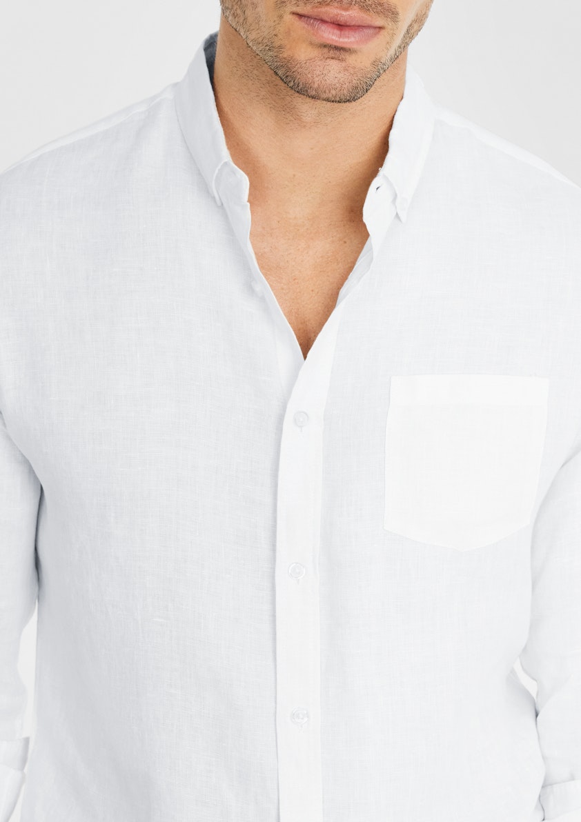 White Billy Pure Linen Shirt