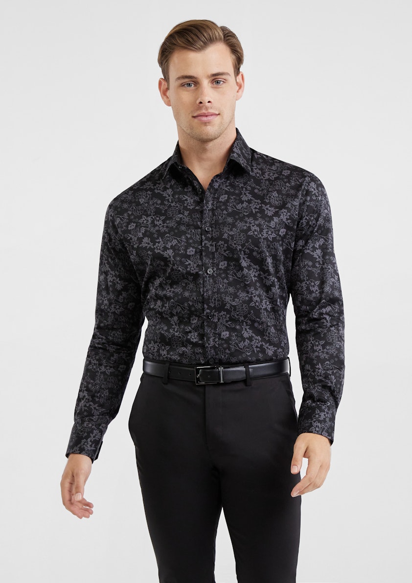 Tino Slim Stretch Floral Shirt