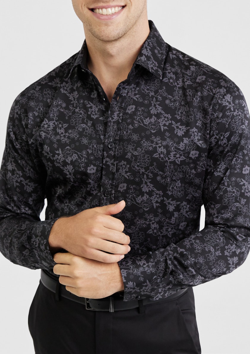 Tino Slim Stretch Floral Shirt