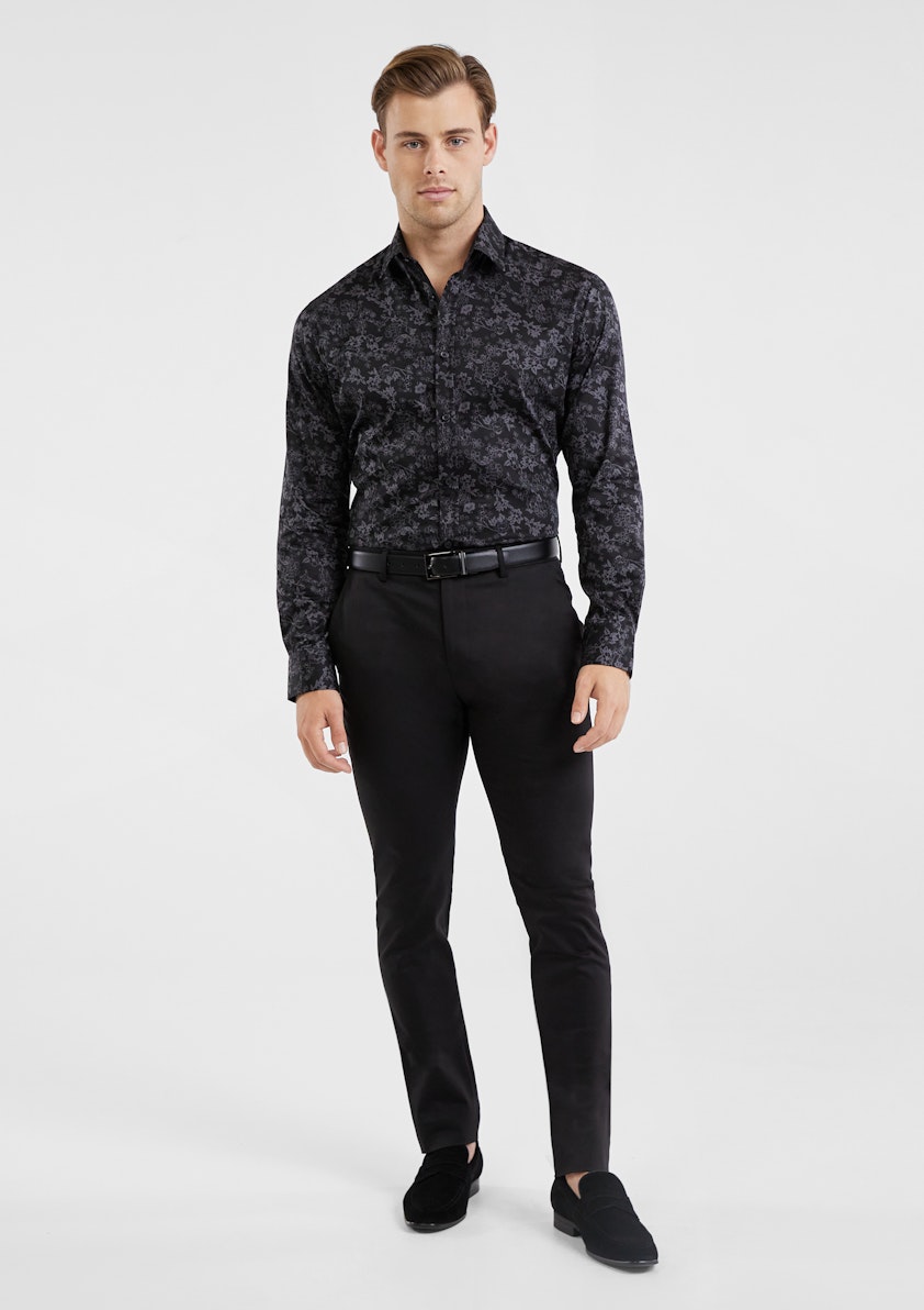 Tino Slim Stretch Floral Shirt
