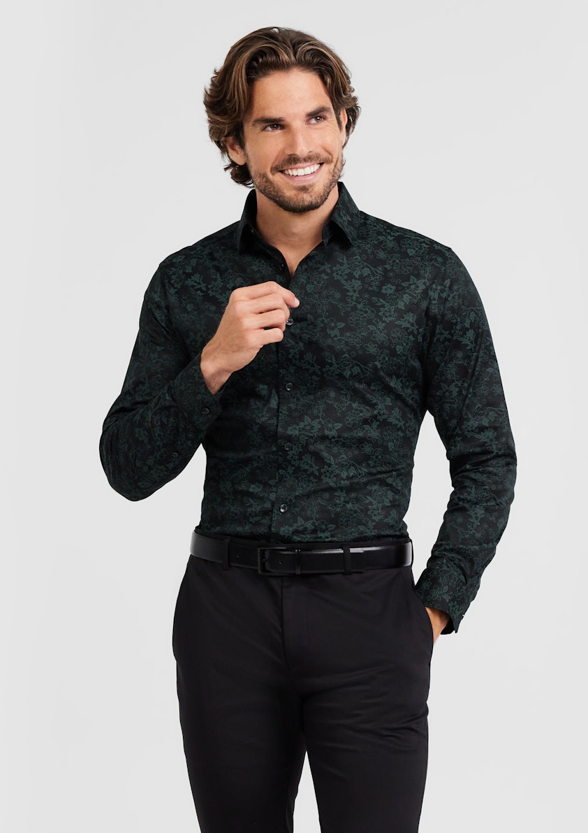 Tino Slim Stretch Floral Shirt