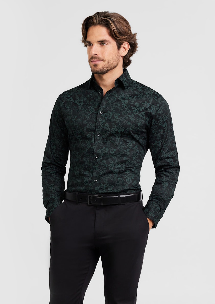 Tino Slim Stretch Floral Shirt