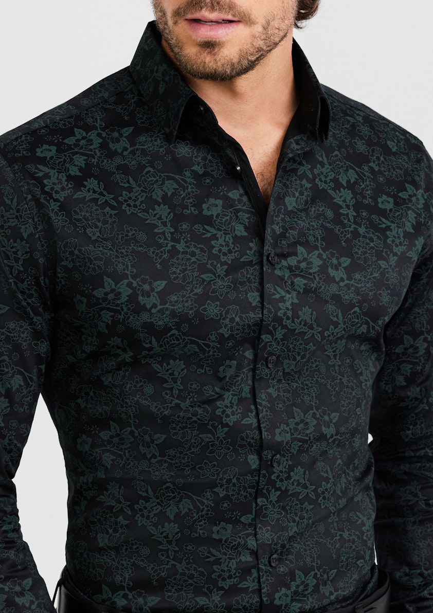 Tino Slim Stretch Floral Shirt