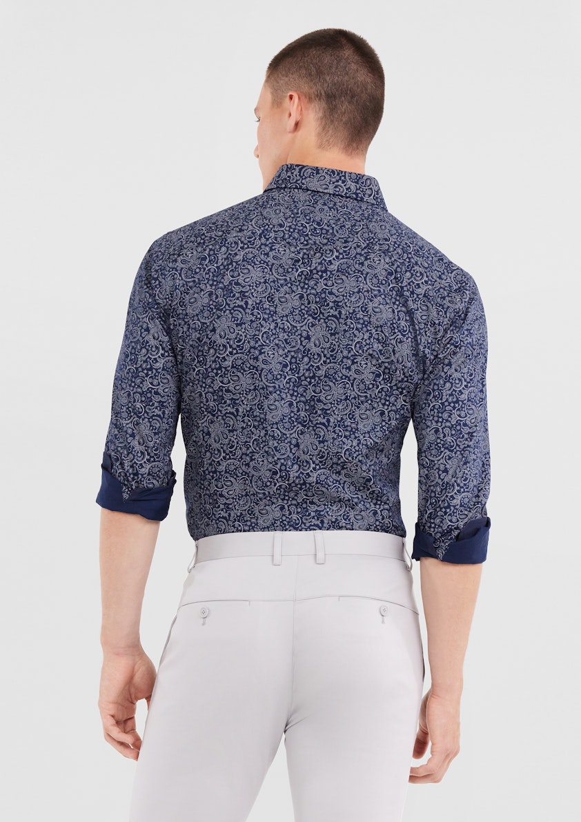 Midnight Bennett Paisley Print Shirt