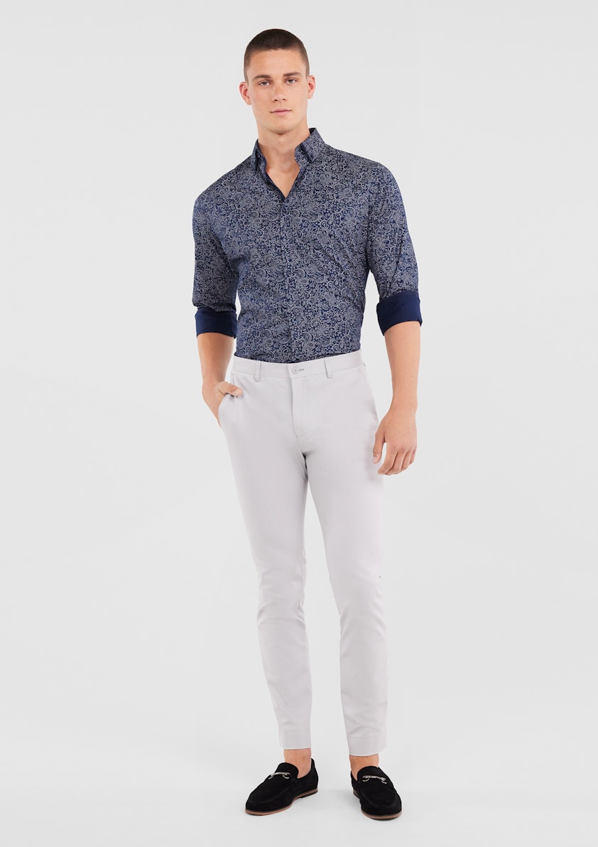Midnight Bennett Paisley Print Shirt