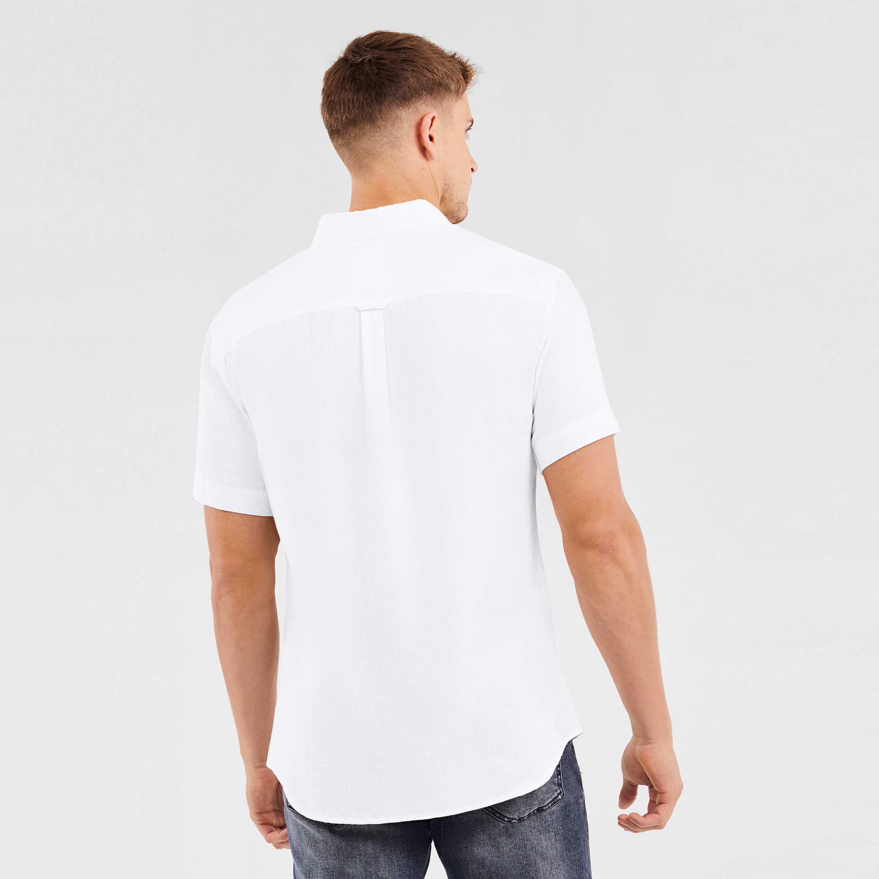 White Robbie Pure Linen Shirt