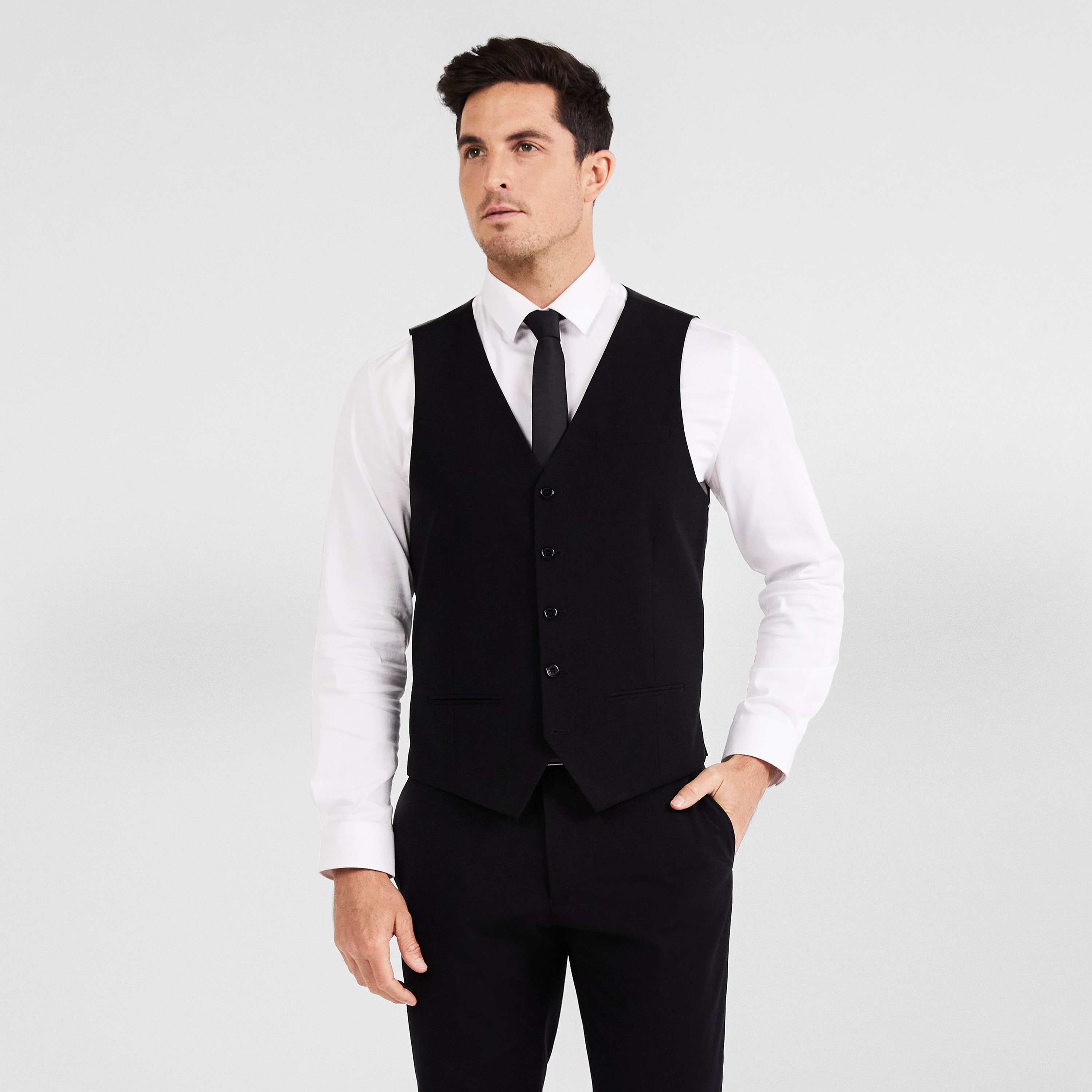 waistcoat for men black