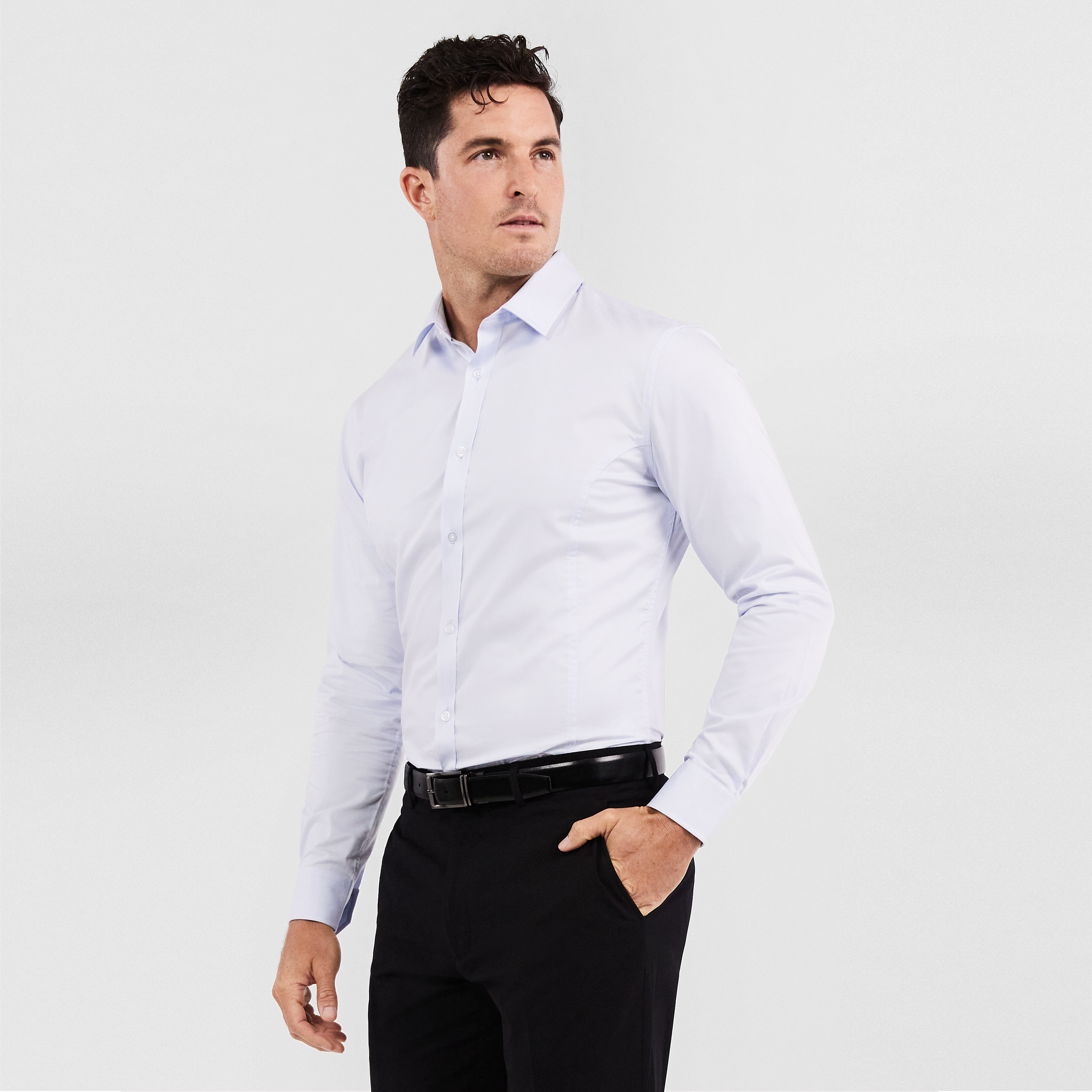 Sky Maxly Slim Stretch Dress Shirt