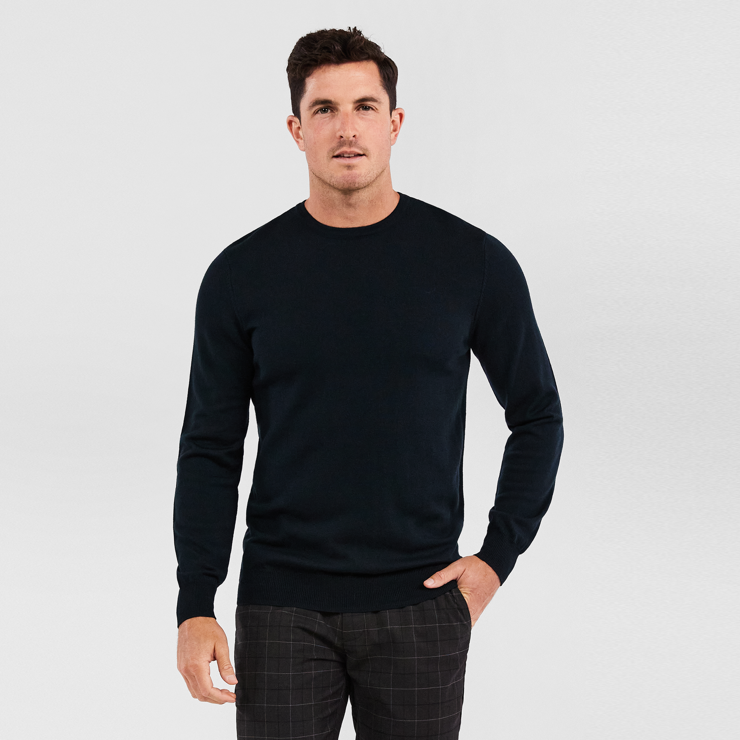 next mens black jumper