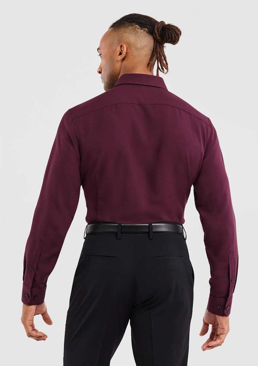 Burgundy Mercer Bamboo Shirt