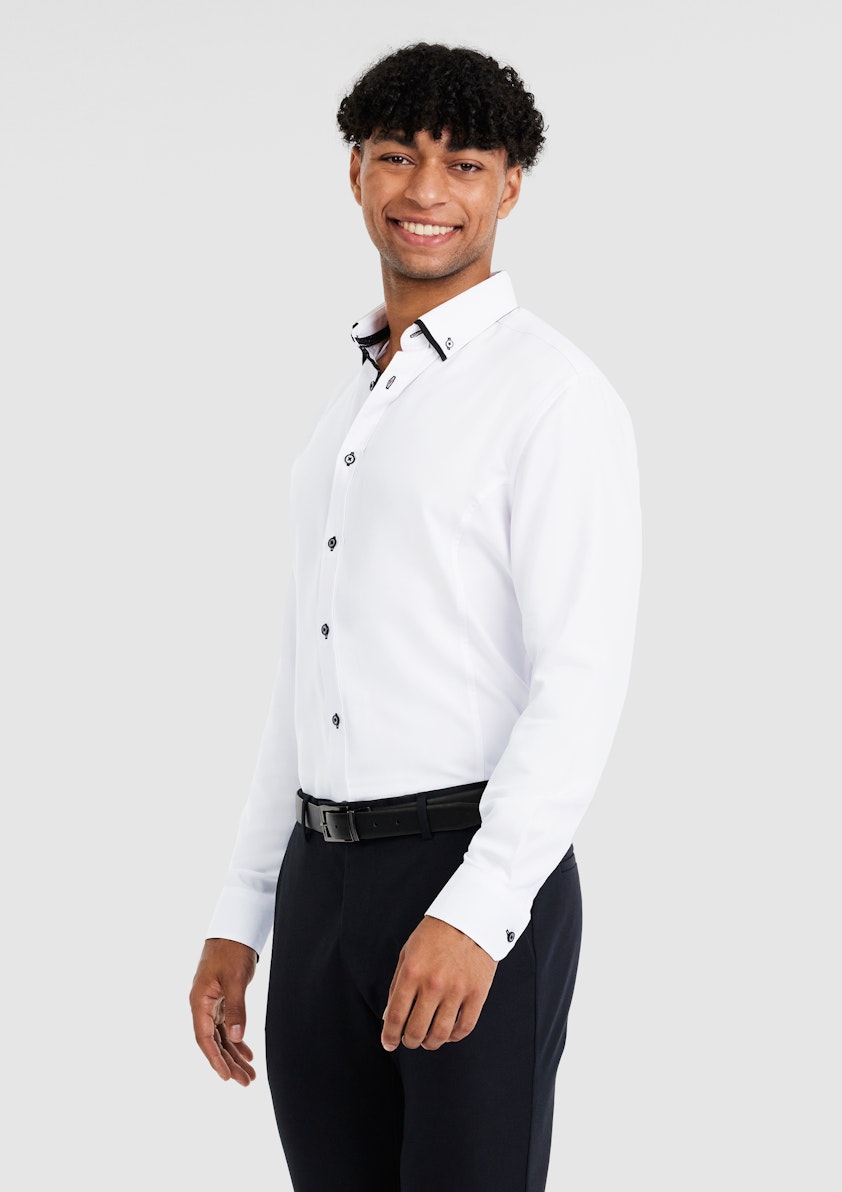 White Mercer Bamboo Shirt