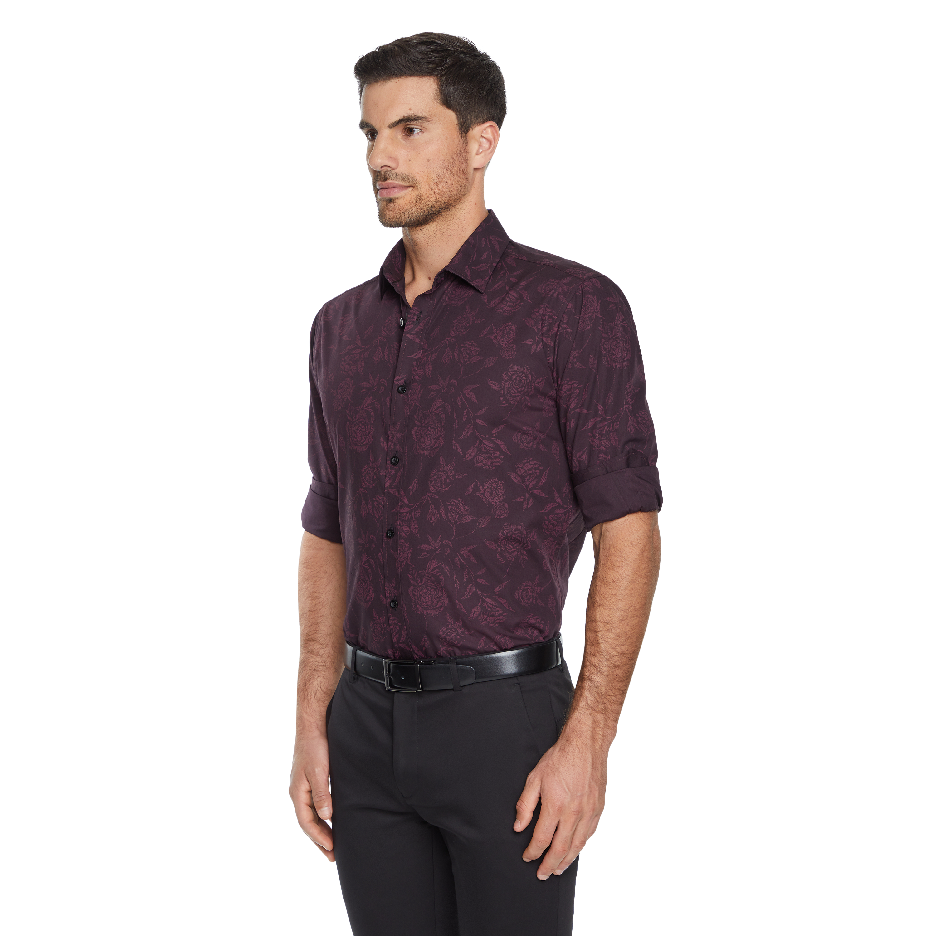 Burgundy Sussex Floral Shirt | Men's 